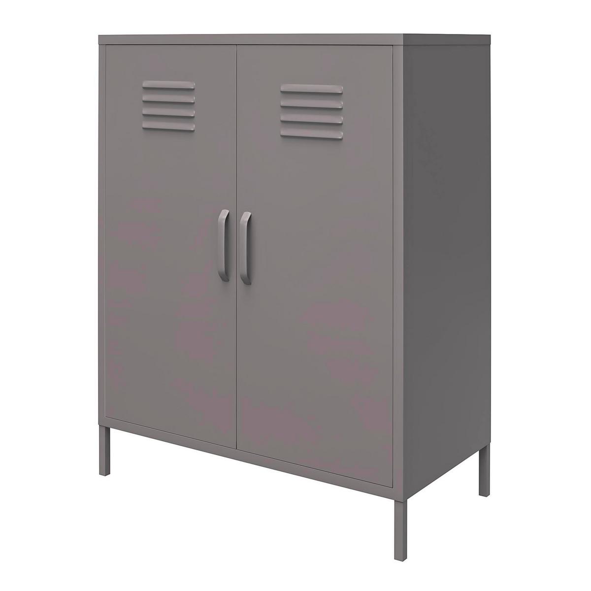 Highboard Bradford Grau B: 79cm - Grau, Design, Metall (79/100/39cm) - MID.YOU