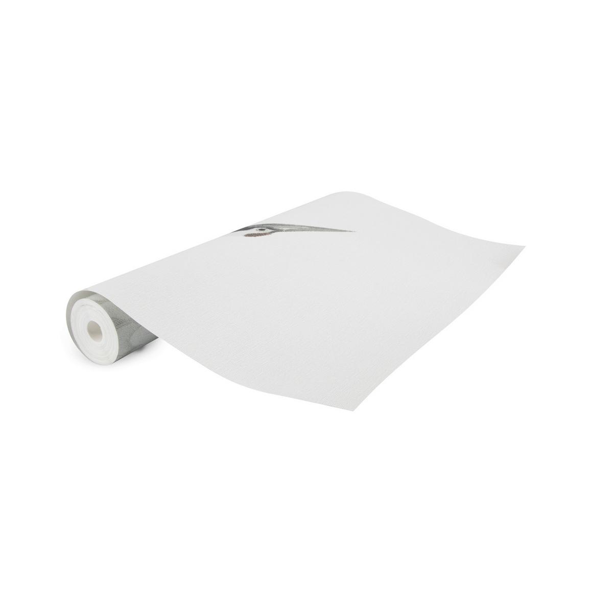 Fototapete Kraniche - Weiß/Grau, Basics, Papier/Kunststoff (200/280cm)