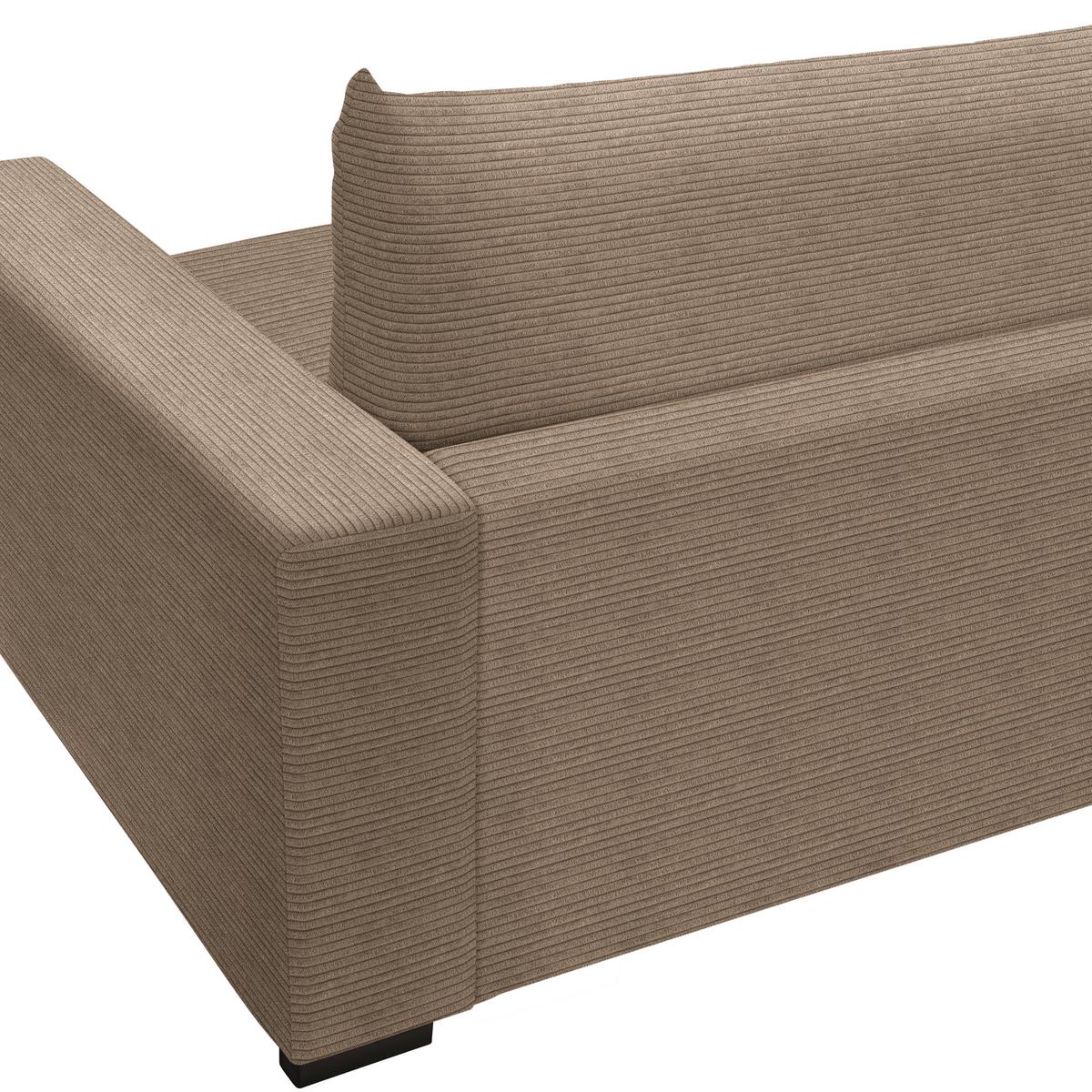 Mega pohovka PEDRO 1200, karamelový menčester - karamelová, Modern, kov/drevo (261/83/124cm) - Mömax