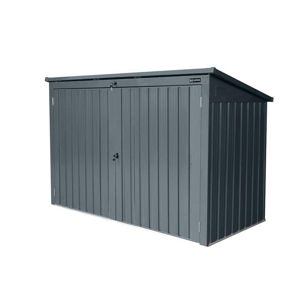Mülltonnenbox Für 3 Tonnen 212x134x101 Cm Ohne Boden - Anthrazit, Basics, Metall (212/134/101cm)