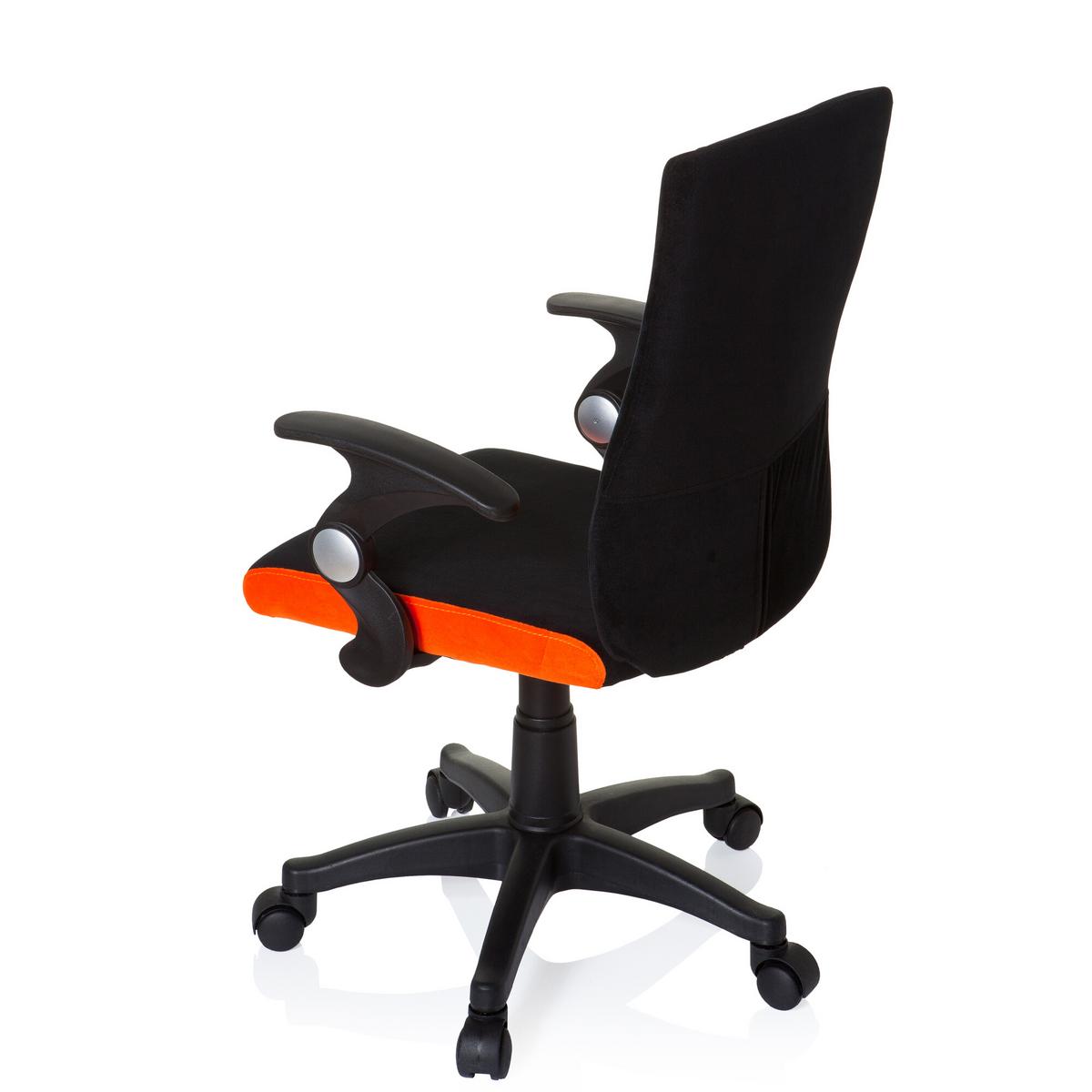 Jugenddrehstuhl Kiddy Pro Al Orange/schwarz - Schwarz/Orange, Basics, Kunststoff (50/87-97/40cm) - MID.YOU
