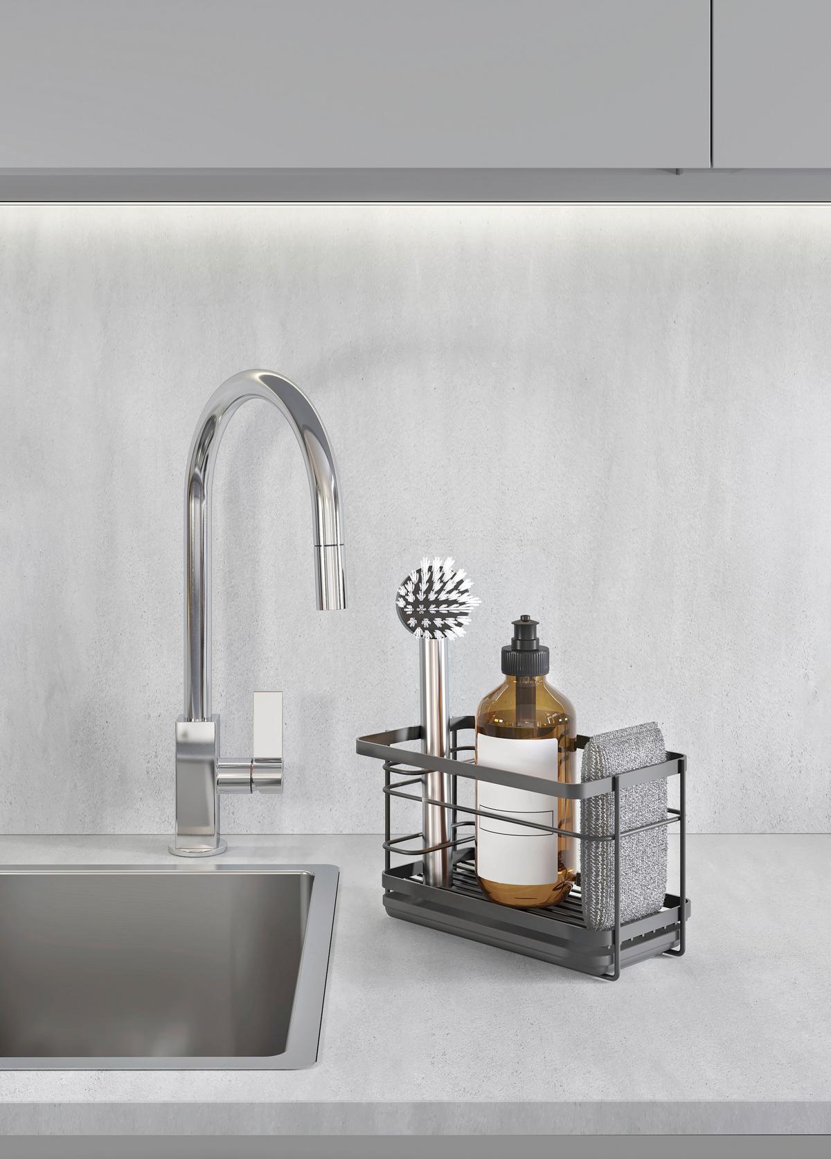 Spülorganizer Tokyo Lava - Schwarz, Basics, Metall (22/13/14cm)