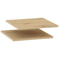 Einlegeböden Kico 2er-Set 41,6x48,8 cm - Eiche Artisan, Basics, Holzwerkstoff (41,6/48,8/1,6cm)