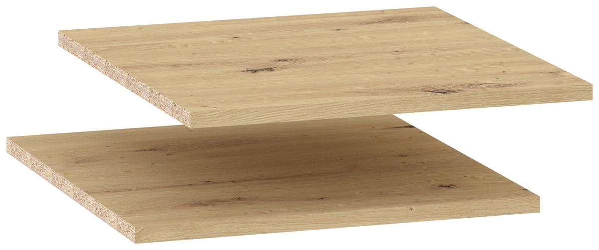 Einlegeböden Kico 2er-Set 41,6x48,8 cm - Eiche Artisan, Basics, Holzwerkstoff (41,6/48,8/1,6cm)