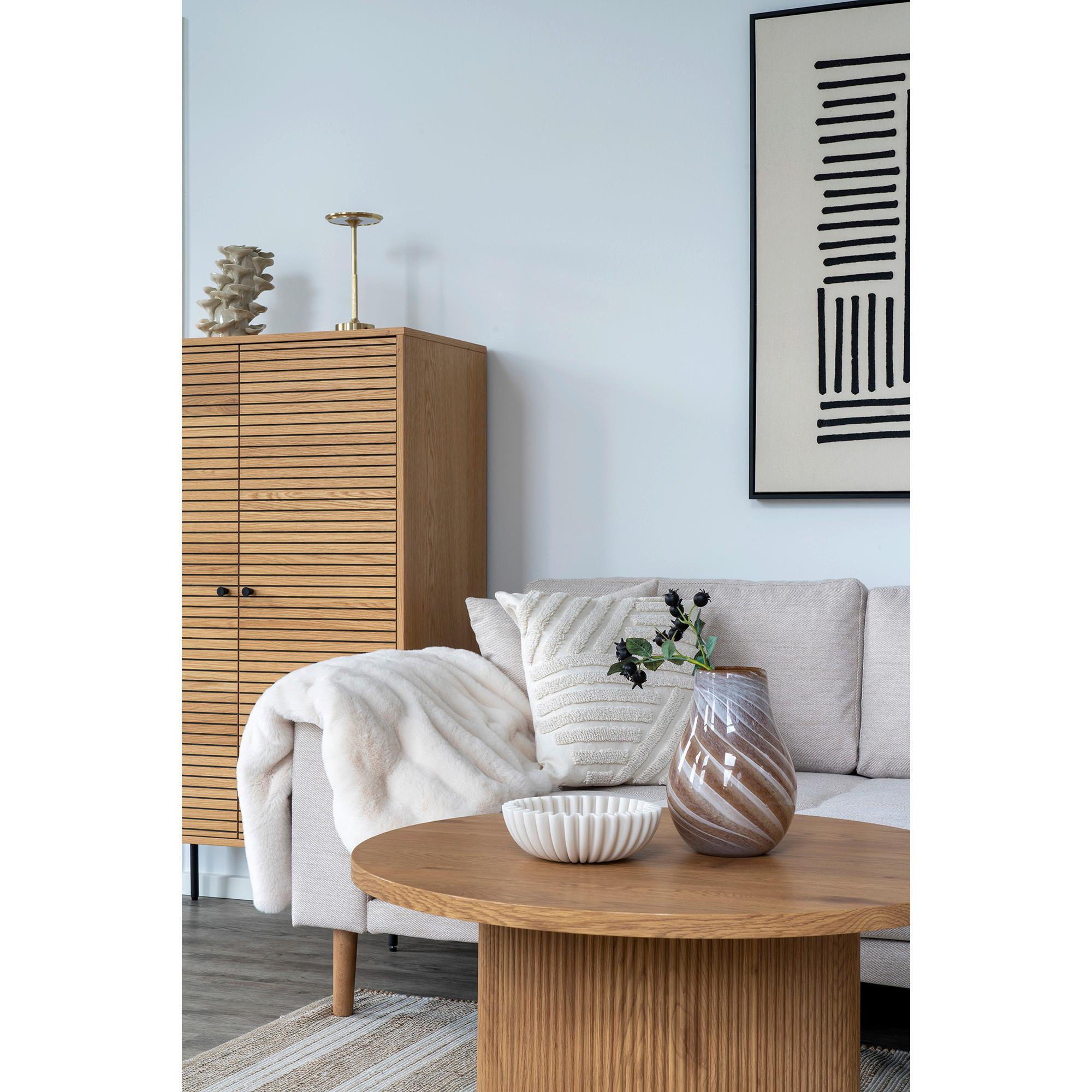 Vase Braun B: 16 Cm - Braun, Design, Glas (16/23/16cm)