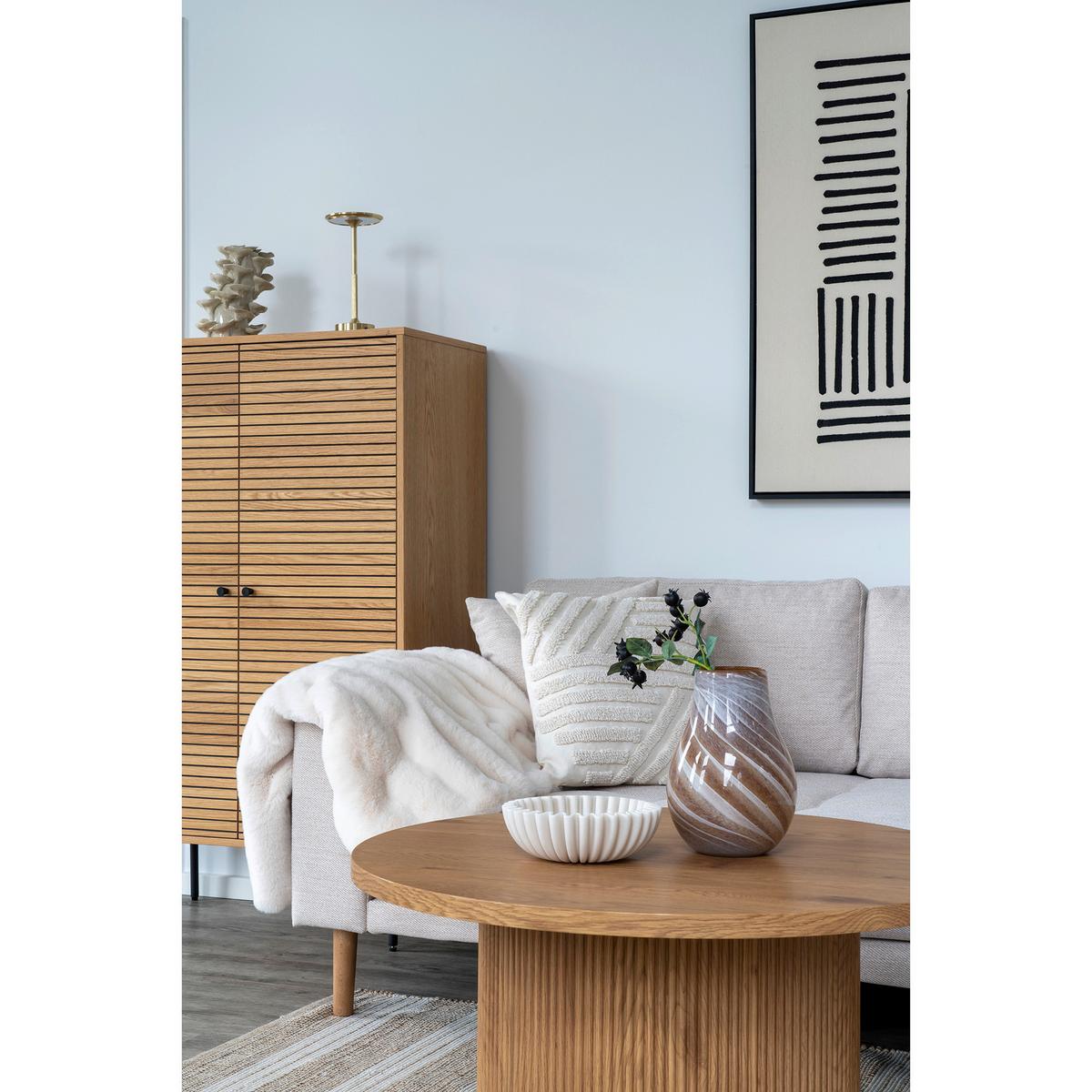 Vase Braun B: 16 Cm - Braun, Design, Glas (16/23/16cm)