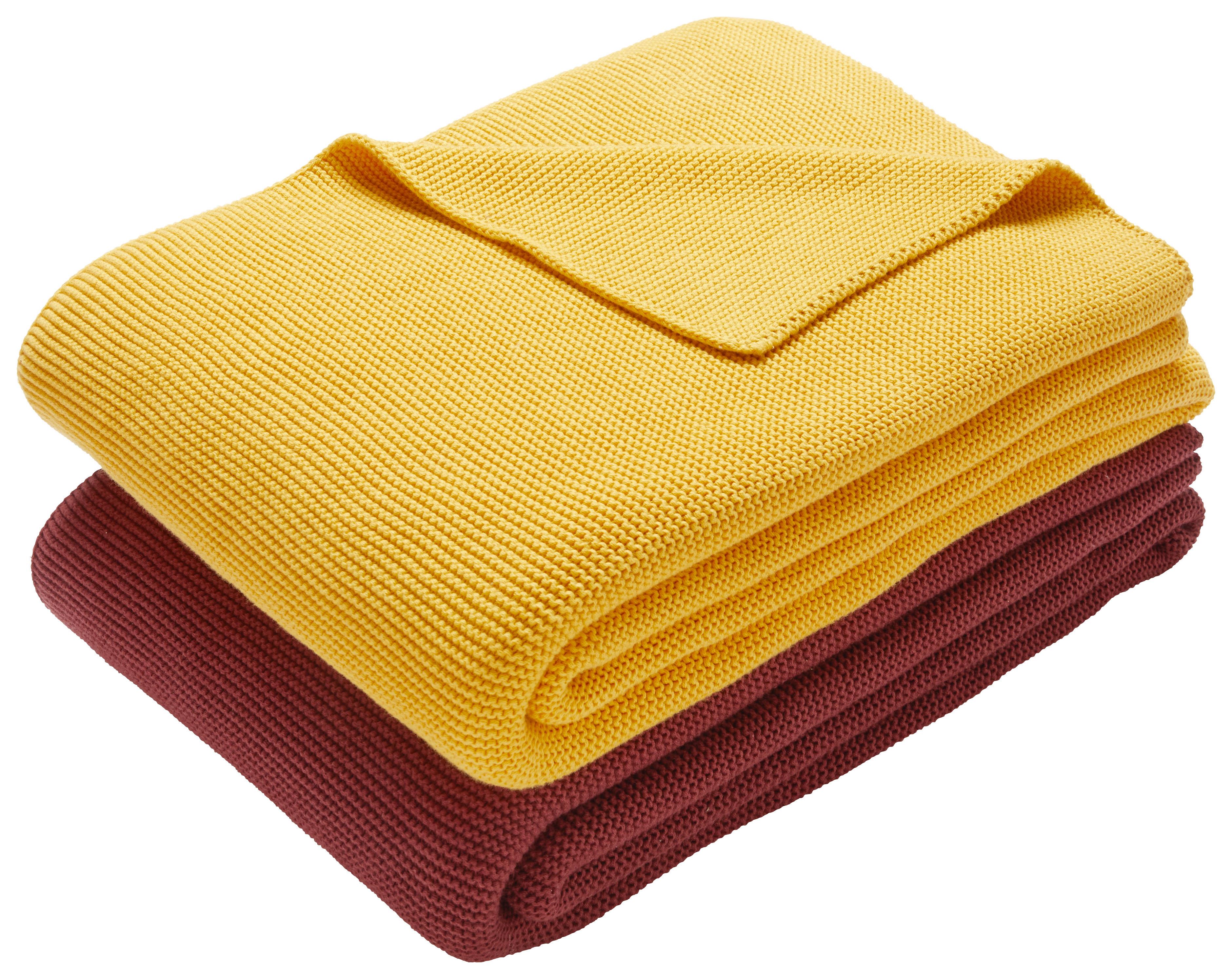 Deka Ines, 130/170cm, Žlutá - žlutá, Moderní, textil (130/170cm) - Premium Living