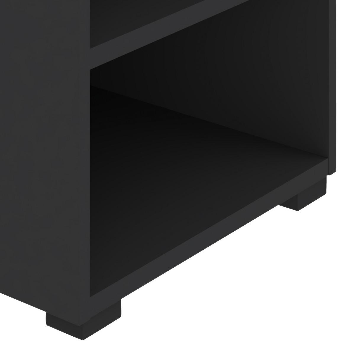 REGÁL UNIT-ELEMENTS MIDI - čierna/antracitová, Modern, kompozitné drevo (45,6/67,2/40cm) - Ondega