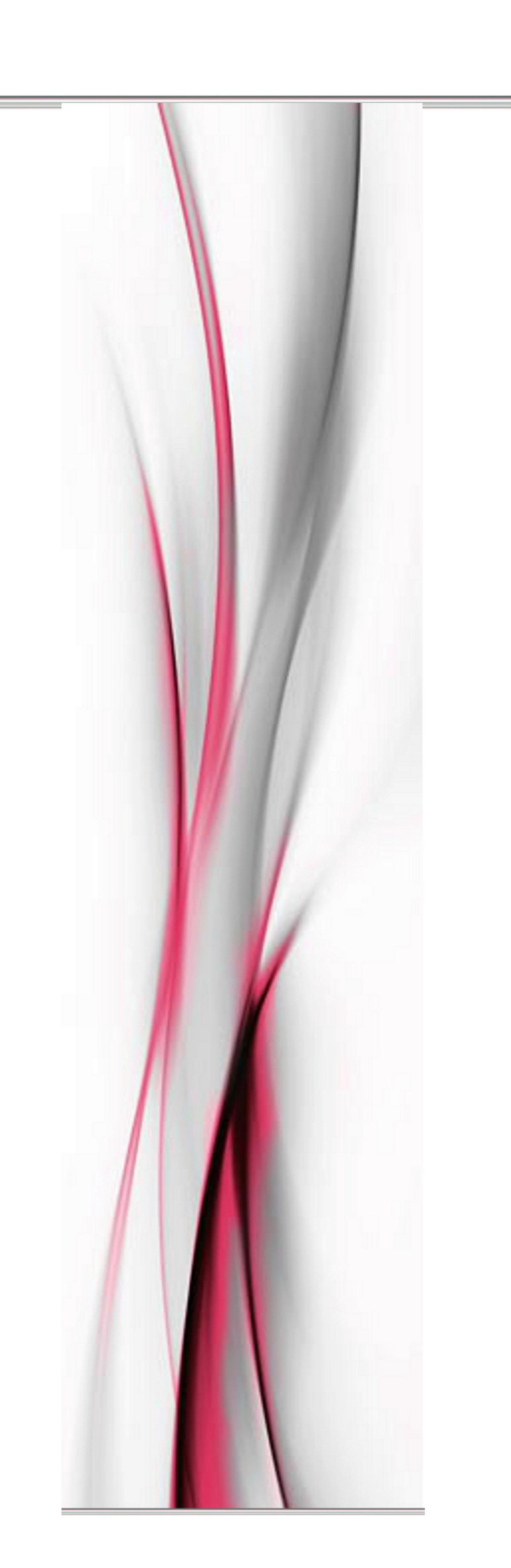 Flächenvorhang Rochelle Rot B: 60 cm - Rot, Design, Textil (60/245cm)