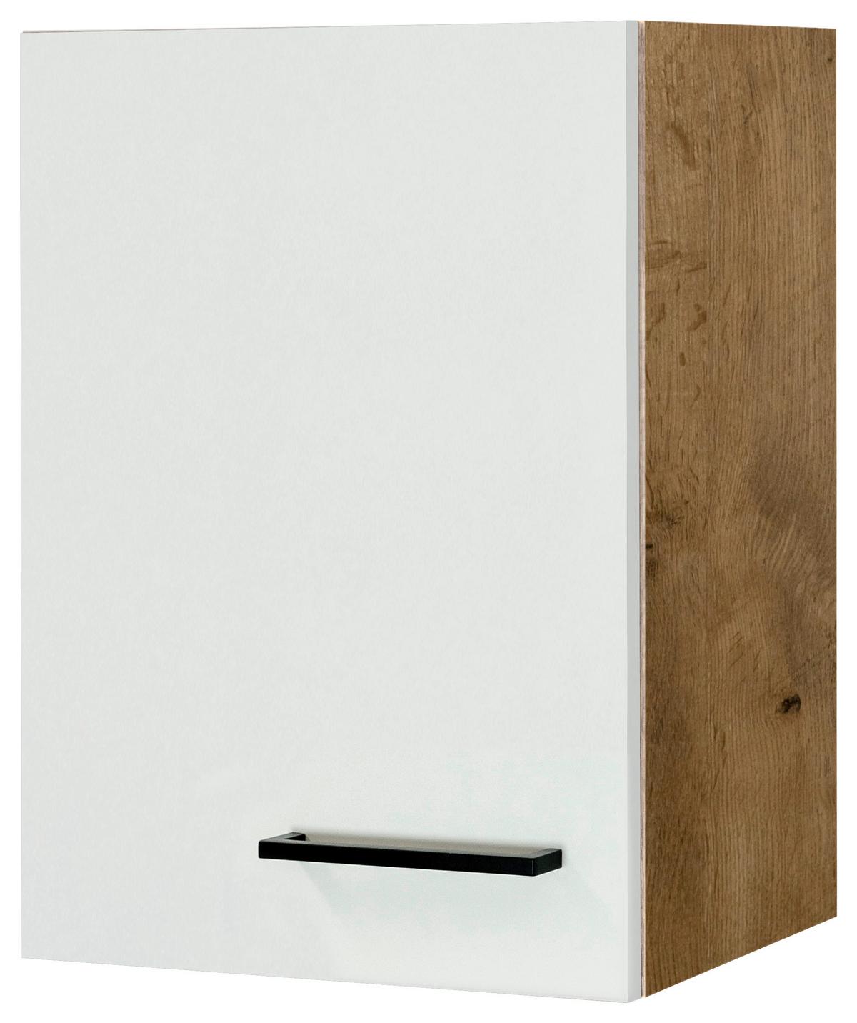 Horná kuchynská skrinka AVILA AVILA H 40 - čierna/magnóliová, Konventionell, kov/kompozitné drevo (40/54,8/32cm) - FlexWell