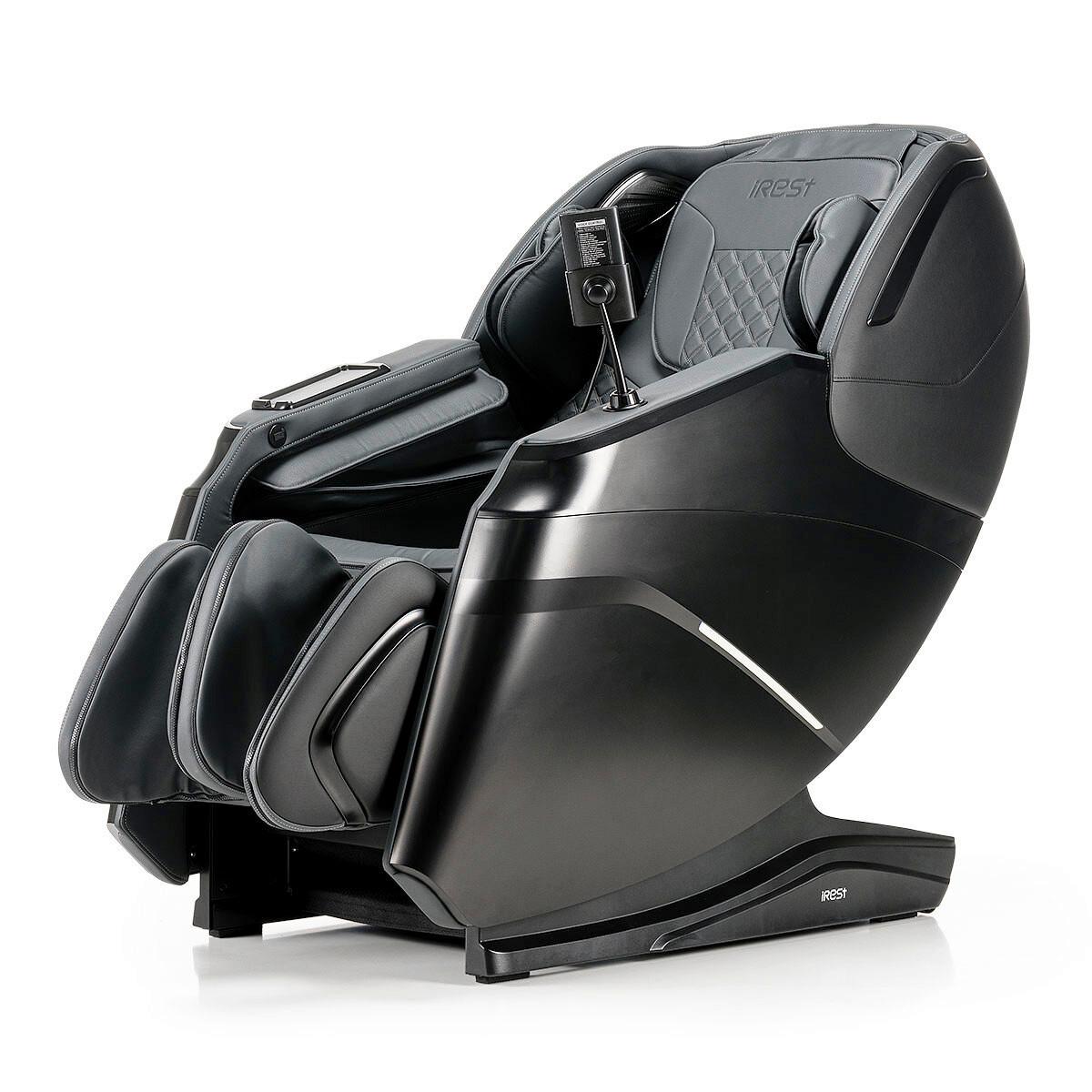 MASSAGESESSEL Schwarz B: 76cm - Schwarz, Basics, Kunststoff/Textil (76/113/155-175cm) - iRest