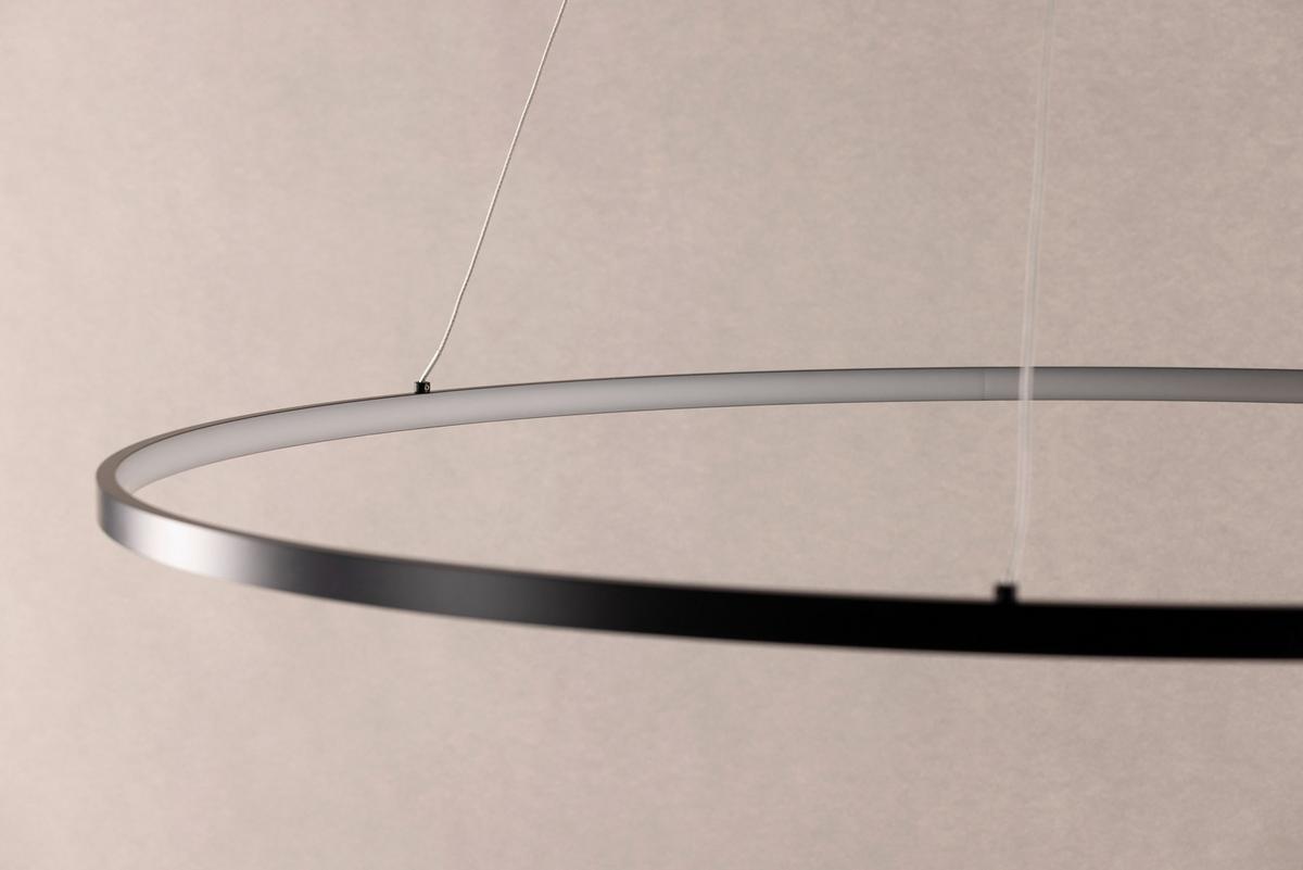 Hängeleuchte Rödäng X Josefin Lustig - Schwarz, Basics, Metall (100/6/100cm) - P & B