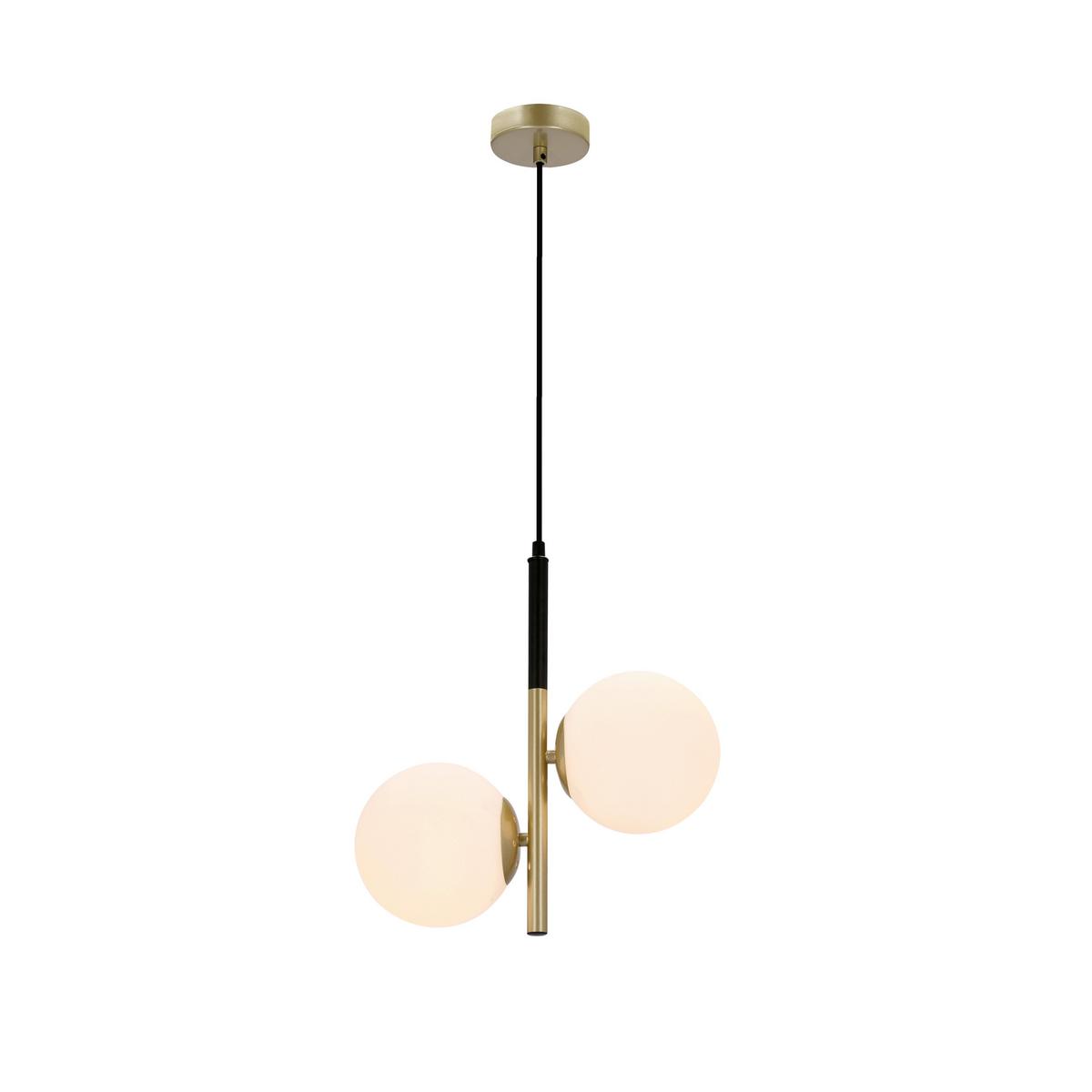 Hängeleuchte 32-01269 Duo - Goldfarben/Schwarz, Basics, Metall (32.5/15/115cm)