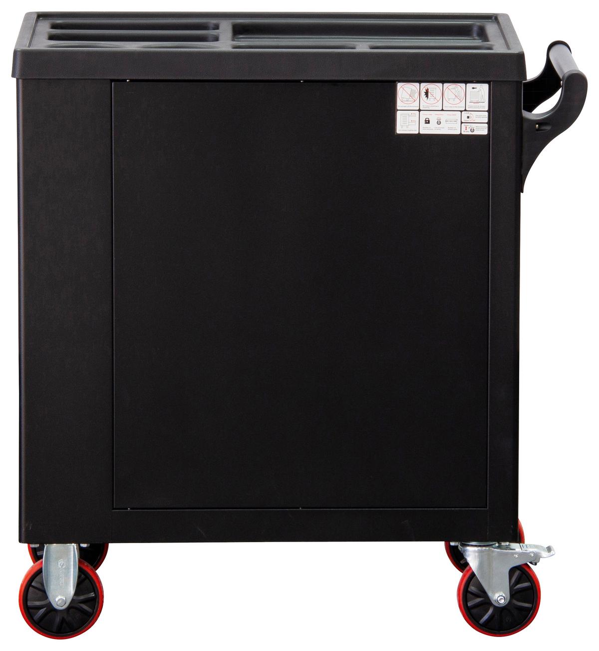 Werkstattwagen Schwarz/Rot B: 76 cm - Rot/Schwarz, Basics (76/89,5/46cm)