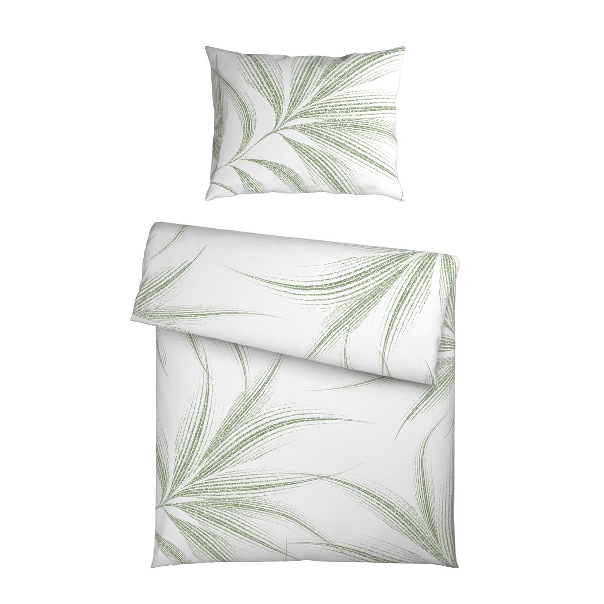 POVLEČENÍ MELEFA - bílá/zelená, Konvenční, textil (140/200cm) - Mömax