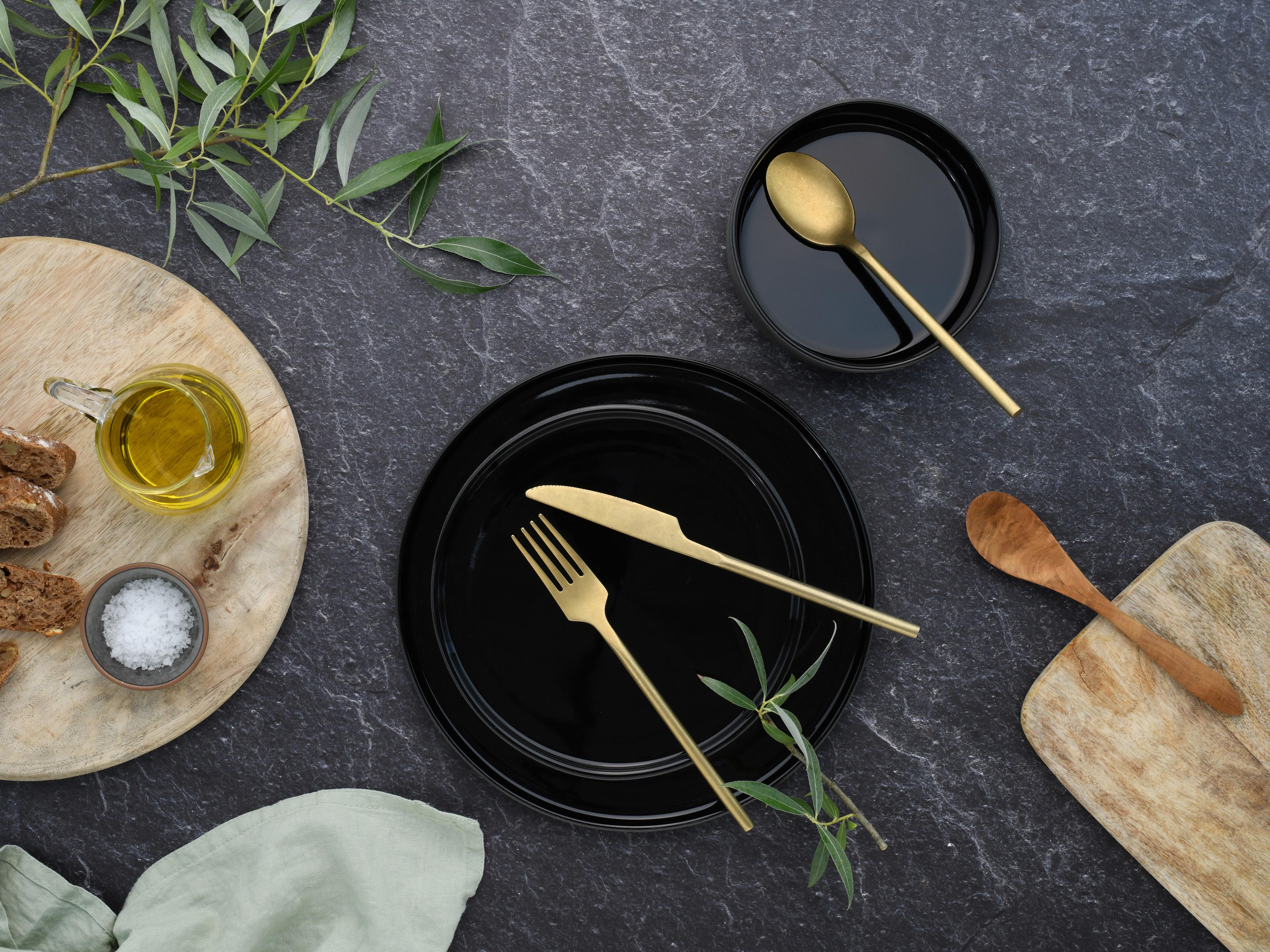 Müslischalenset Futuro Schwarz L: 30,5 Cm - Schwarz, Basics, Keramik (14/14/6cm) - Creatable