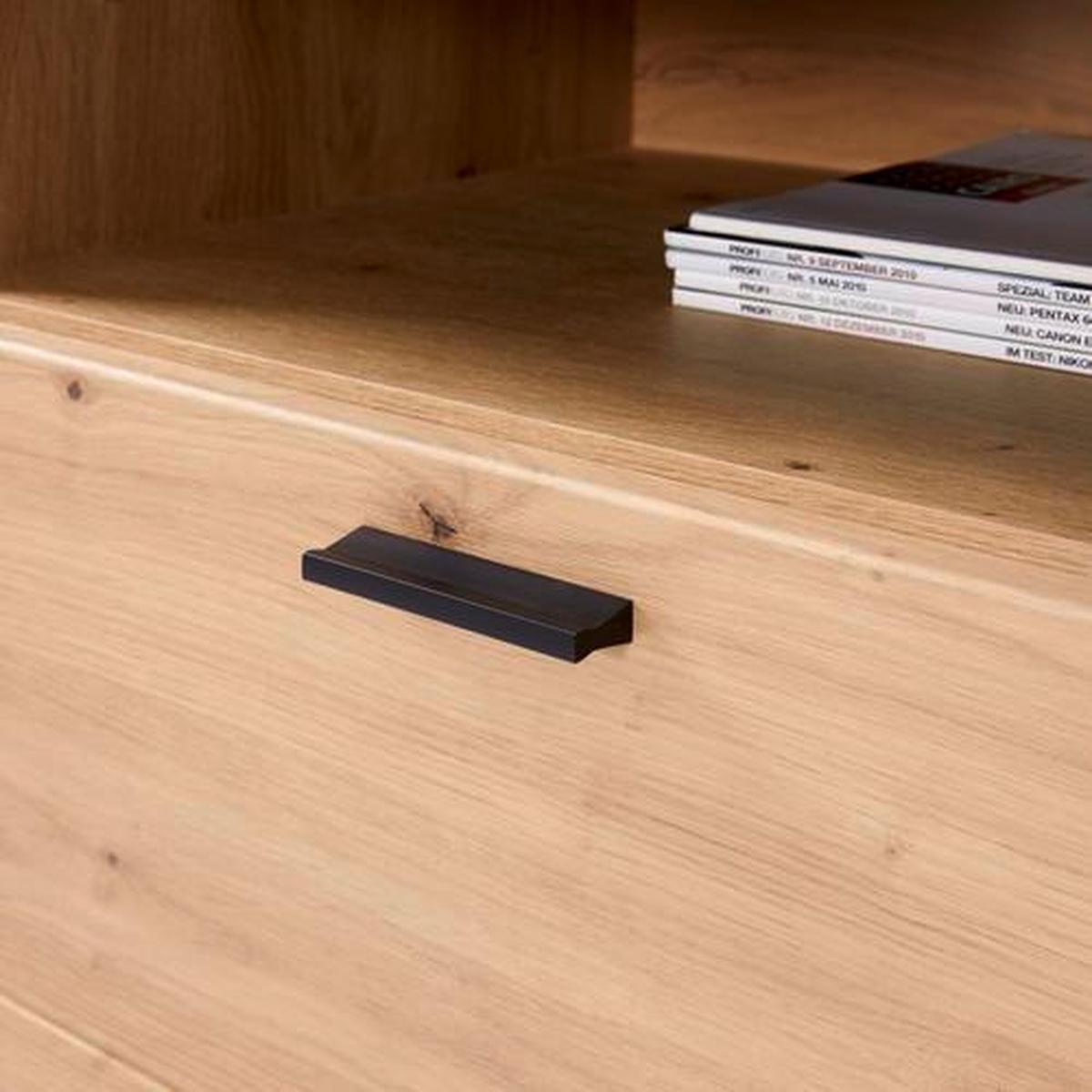 Tv-elem Tonale - Artisan tölgy/szürke, Modern, faalapú anyag (200/68,6/40cm)