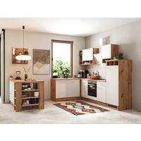 Eckküche Hilde Winkelküche 280 Cm - Wildeiche/Weiß, Design, Holzwerkstoff (280/172cm) - Respekta