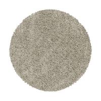 Hochflor Teppich Naturfarben Naturfaser Sydney Ø 200 cm - Naturfarben, Basics, Textil (200cm)