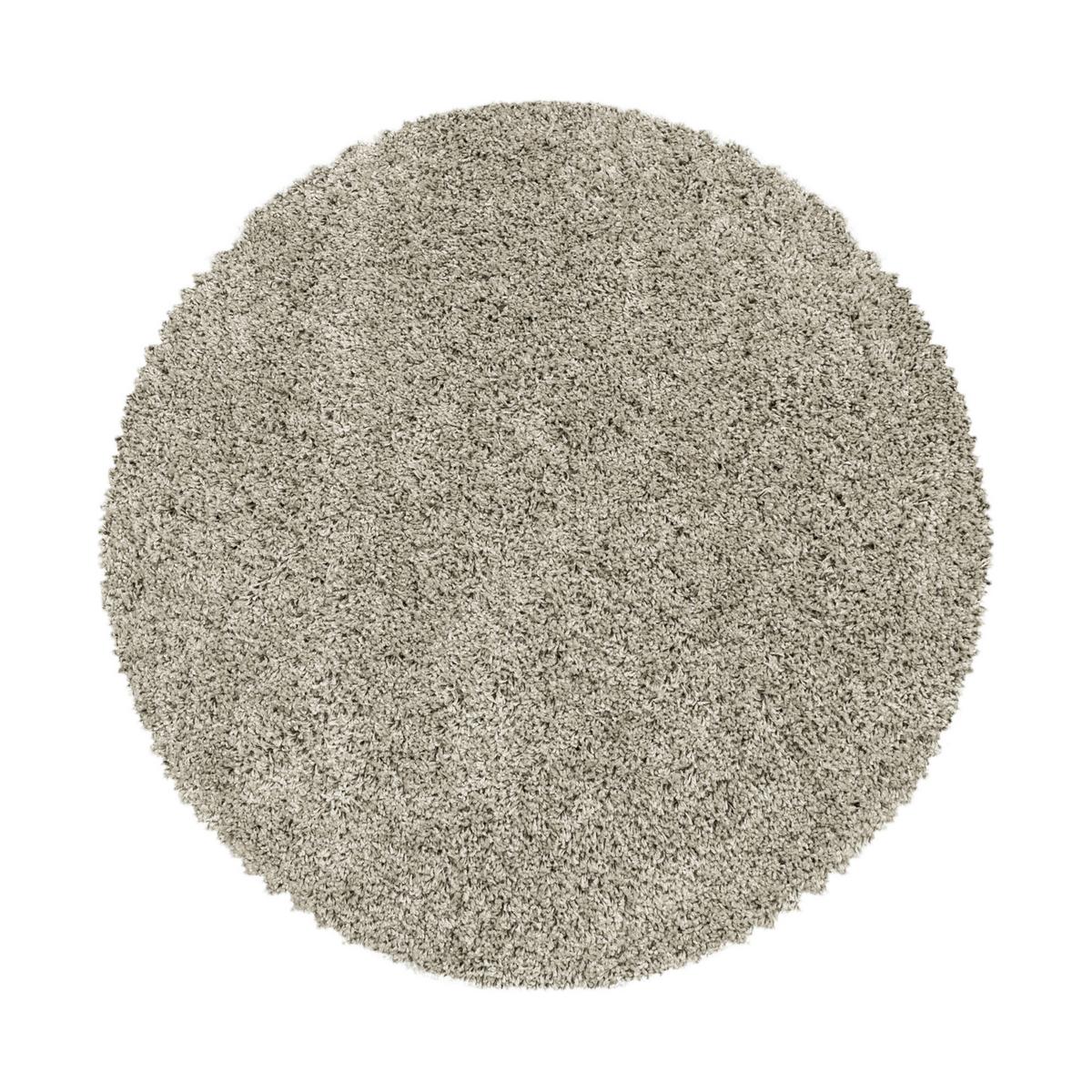 Hochflor Teppich Naturfarben Naturfaser Sydney Ø 200 cm - Naturfarben, Basics, Textil (200cm)