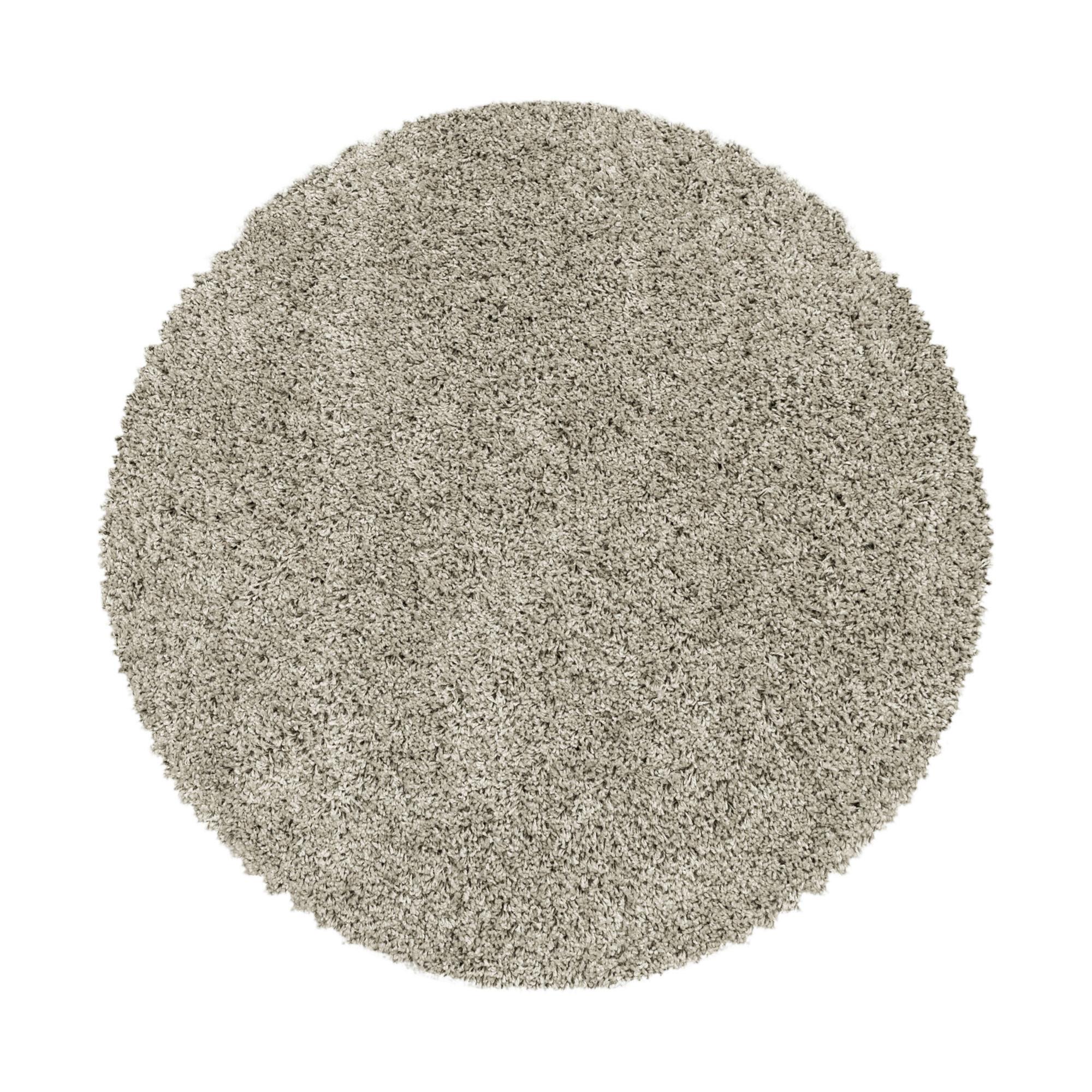 Hochflor Teppich Naturfarben Naturfaser Sydney Ø 200 cm