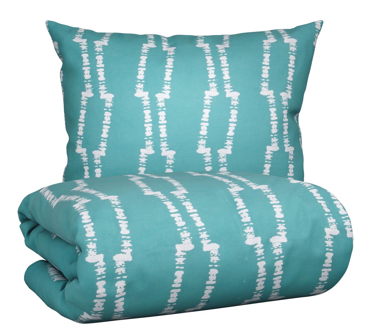 Povlečení Linus, 70/90 140/200cm - tyrkysová, Moderní, textil (140/200cm) - Modern Living