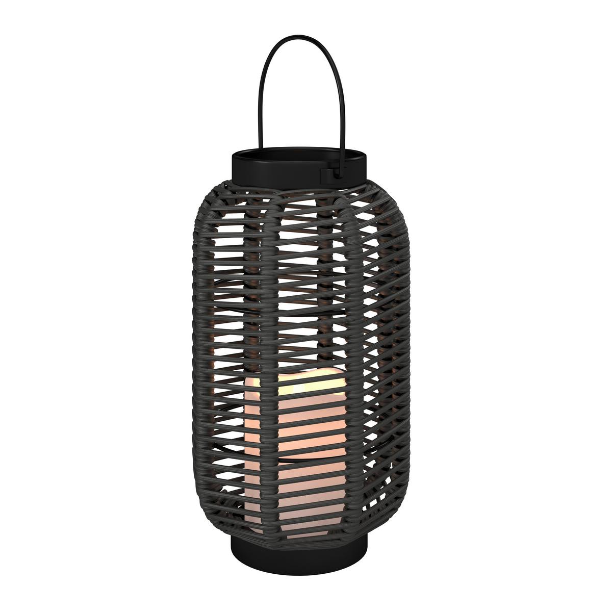 SOLÁRNE SVIETIDLO RICA - čierna, Modern, kov/plast (16/28/16cm) - Bessagi Garden