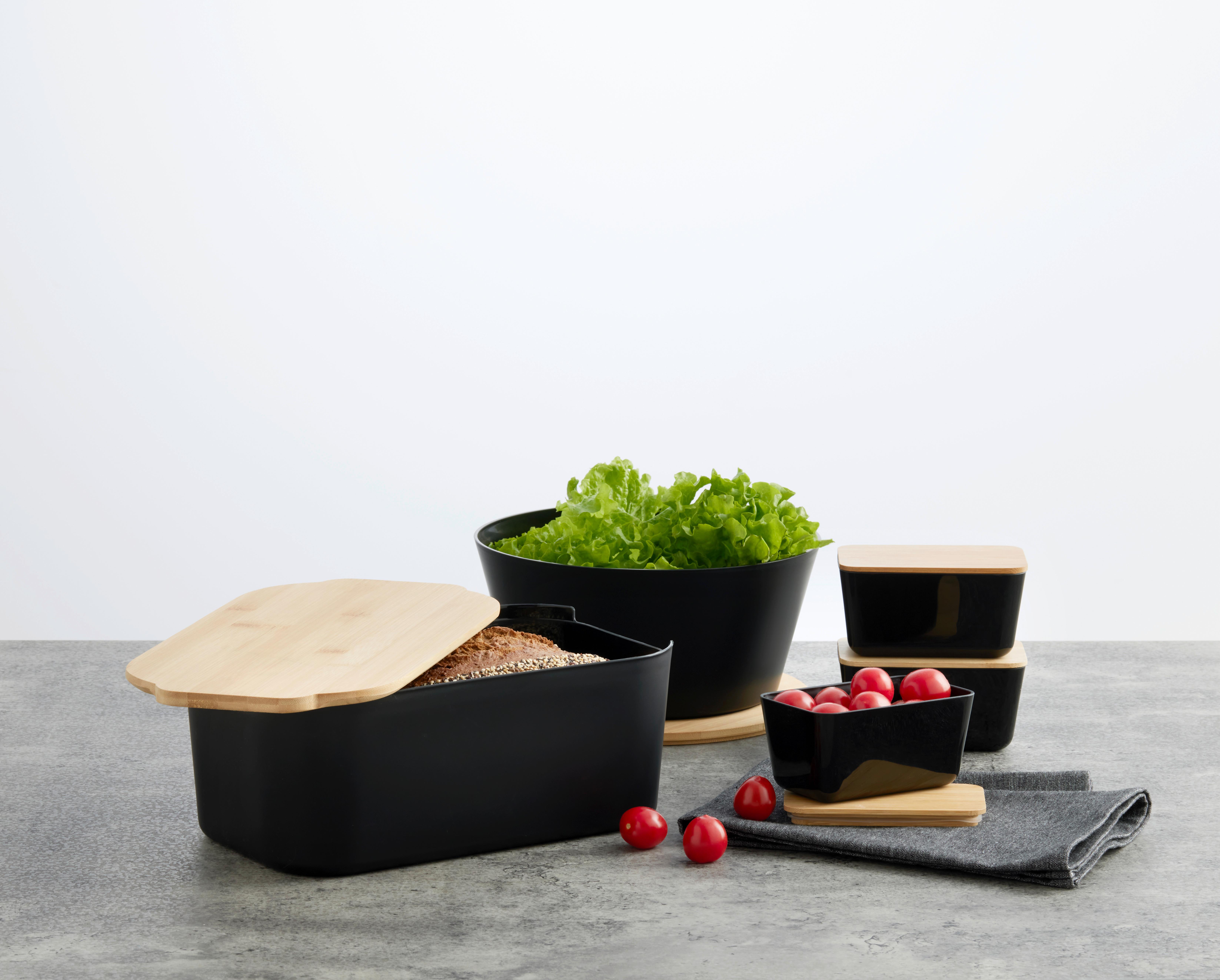 Box na chlieb MAGNUS - čierna, Modern (33/18.5/12cm) - Mömax