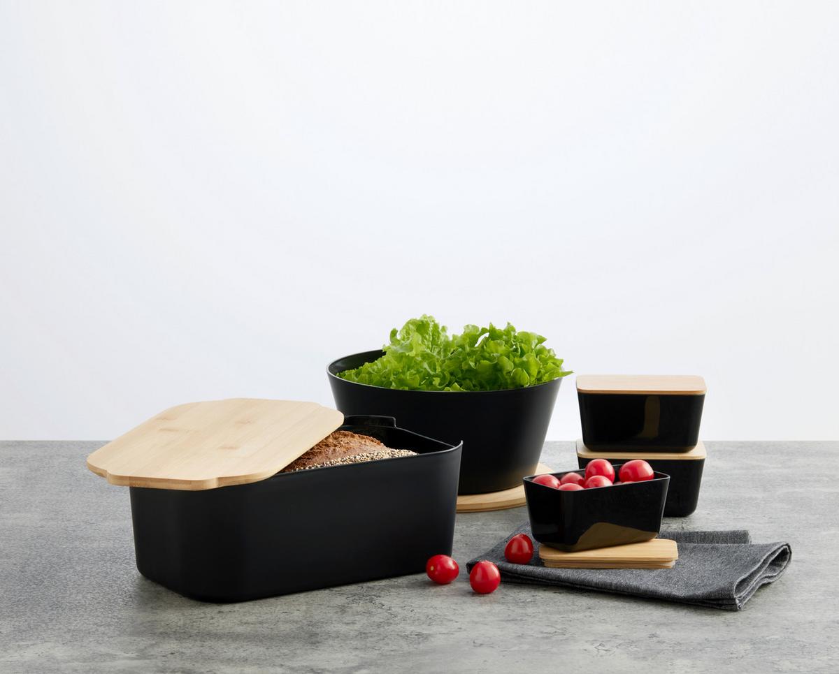 Chlebník na pečivo MAGNUS - černá, Moderní (33/18.5/12cm) - Mömax