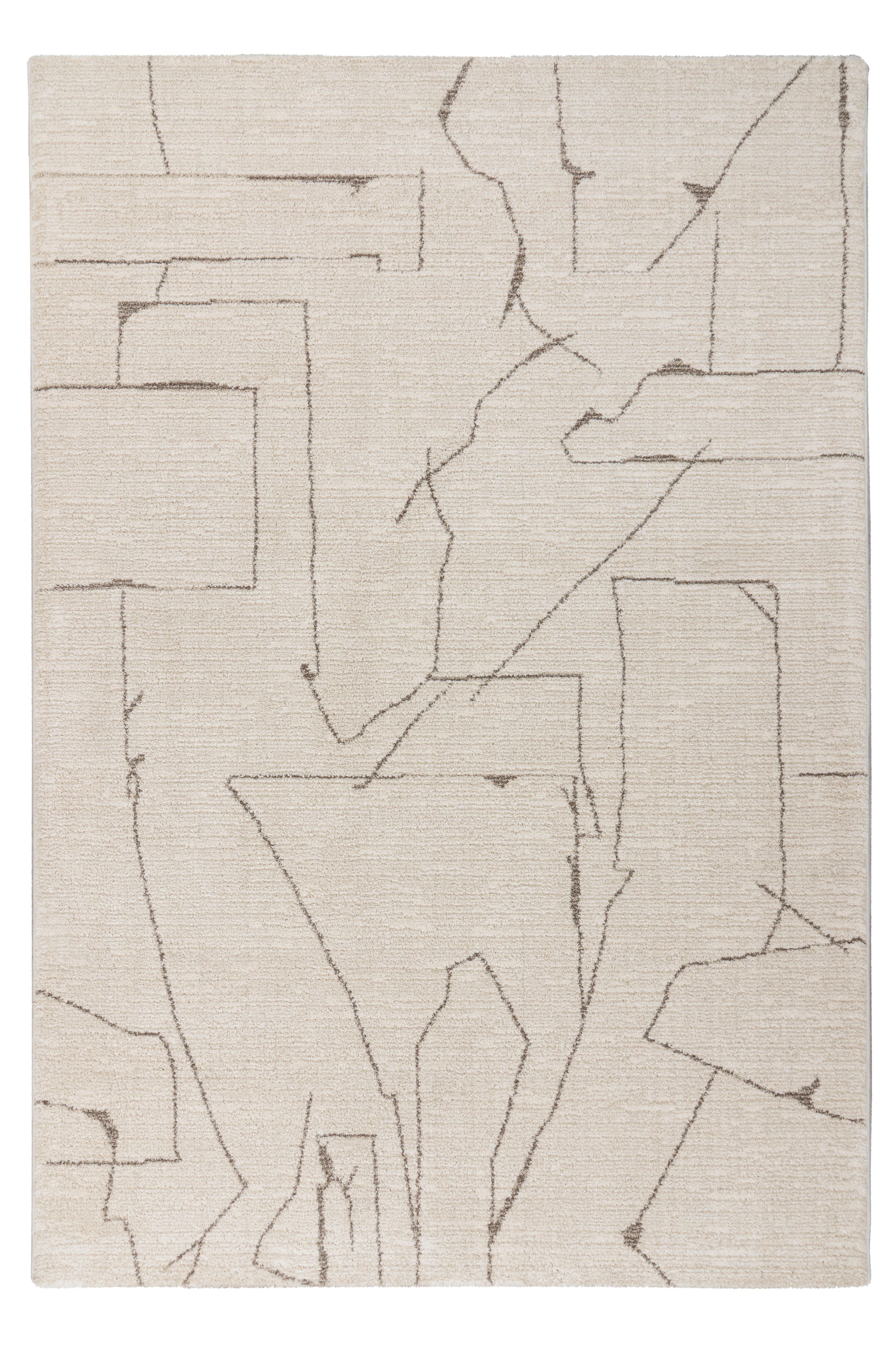 Flachweteppich My Parma 511 Cream 160x230 - Creme, Basics, Textil (160/230cm) - Obsession