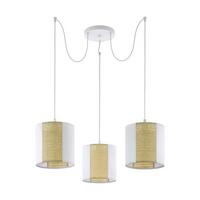 Hängeleuchte 43403* Arnhem - Braun/Weiß, Natur, Naturmaterialien/Papier (96/130cm) - Eglo