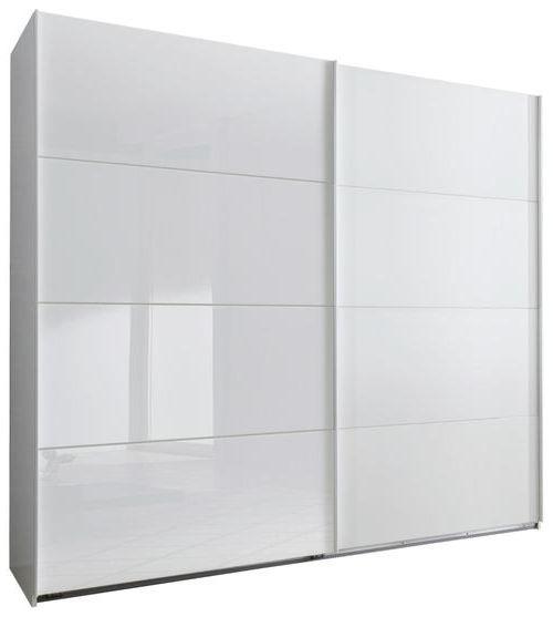 Skříň S Posouvacími Dveřmi Ernesto Bílá - bílá, Basics, kov/kompozitní dřevo (225/210/65cm) - Livetastic