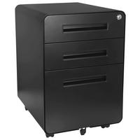 Rollcontainer Color Plus I Schwarz - Schwarz, MODERN, Kunststoff/Metall (40/60/50cm) - MID.YOU