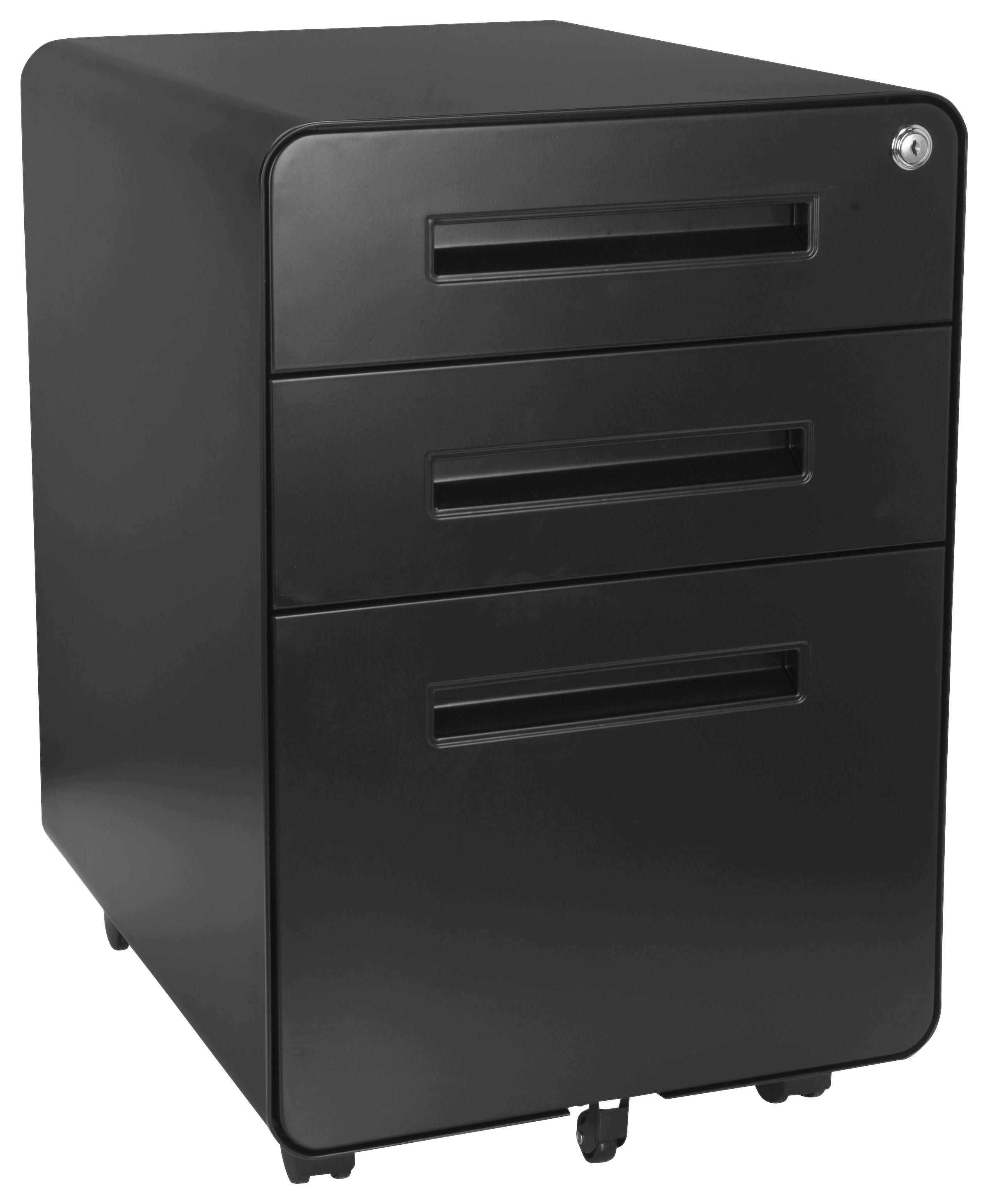 Rollcontainer Color Plus I Schwarz