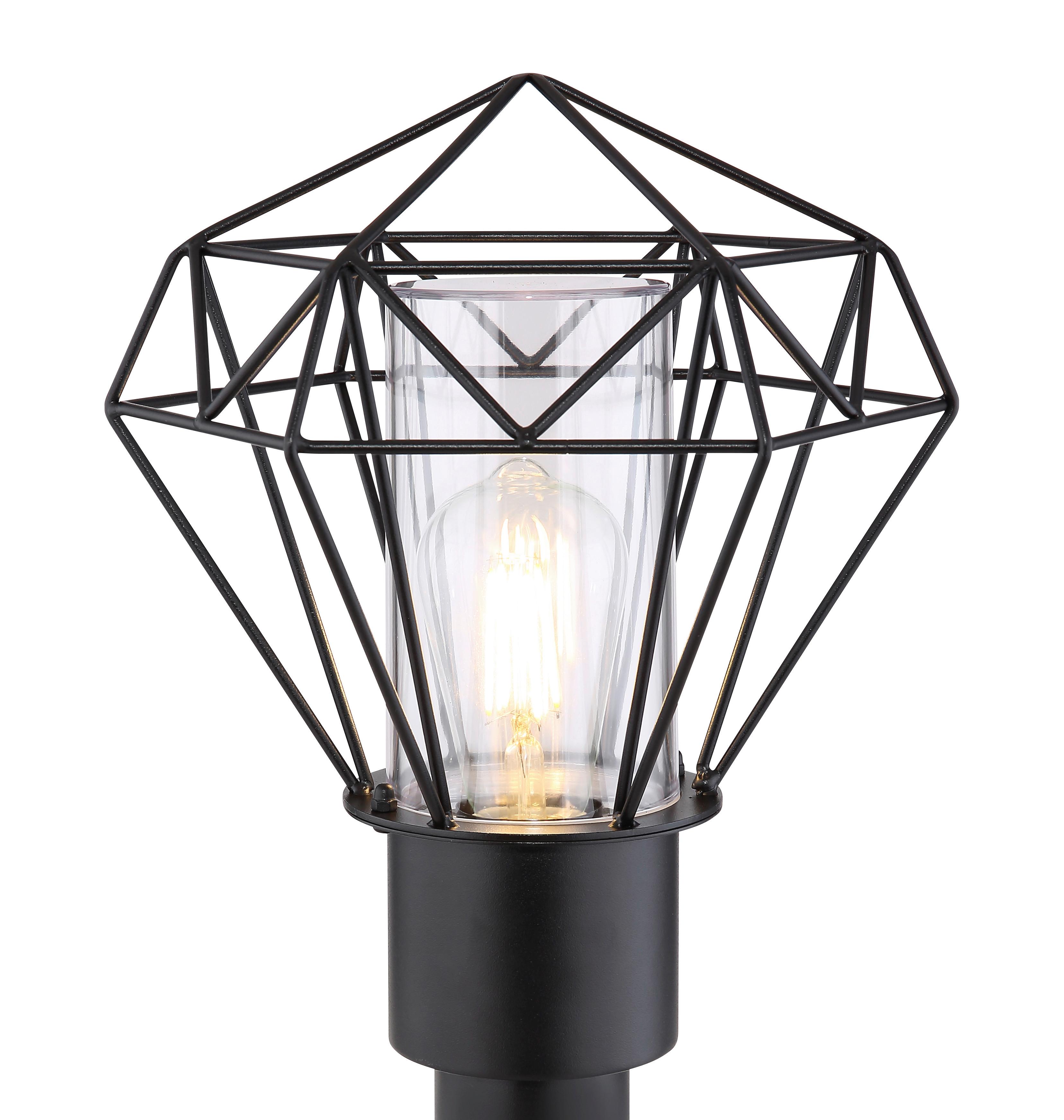 Venkovní Svítidlo Horace Černá, 15 Watt - černá/čiré, Basics, kov/plast (22,5/25,5/50cm)