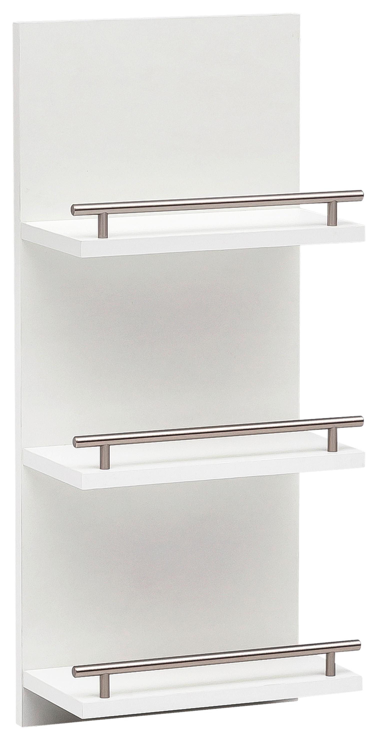 Badezimmerregal Niko Weiß B: 30,3cm - Weiß, MODERN, Holzwerkstoff (30,3/70,2/17,5cm) - MID.YOU