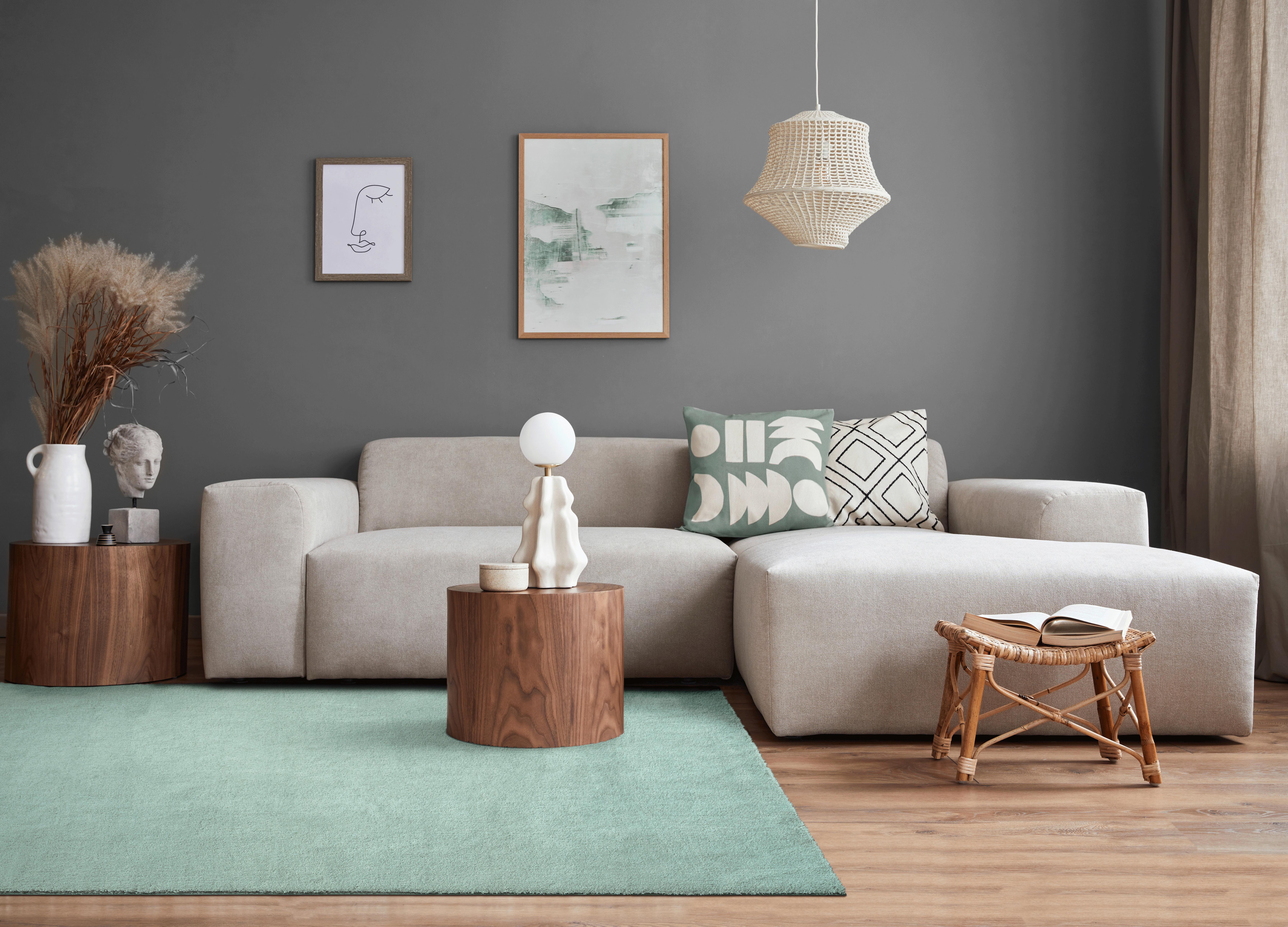Fellteppich Loft - Grün, KONVENTIONELL, Textil (240/340cm)