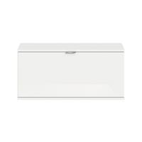 Schuhschrank Projekt X Weiß B: 92 Cm - Weiß Hochglanz/Schwarz, Design, Holzwerkstoff (92/42/32cm) - Livetastic