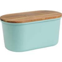 Box na chlieb EW-BK-0195 - farba akácie/tyrkysová, Basics, drevo/plast (21,50/37,00/17,20cm) - Echtwerk