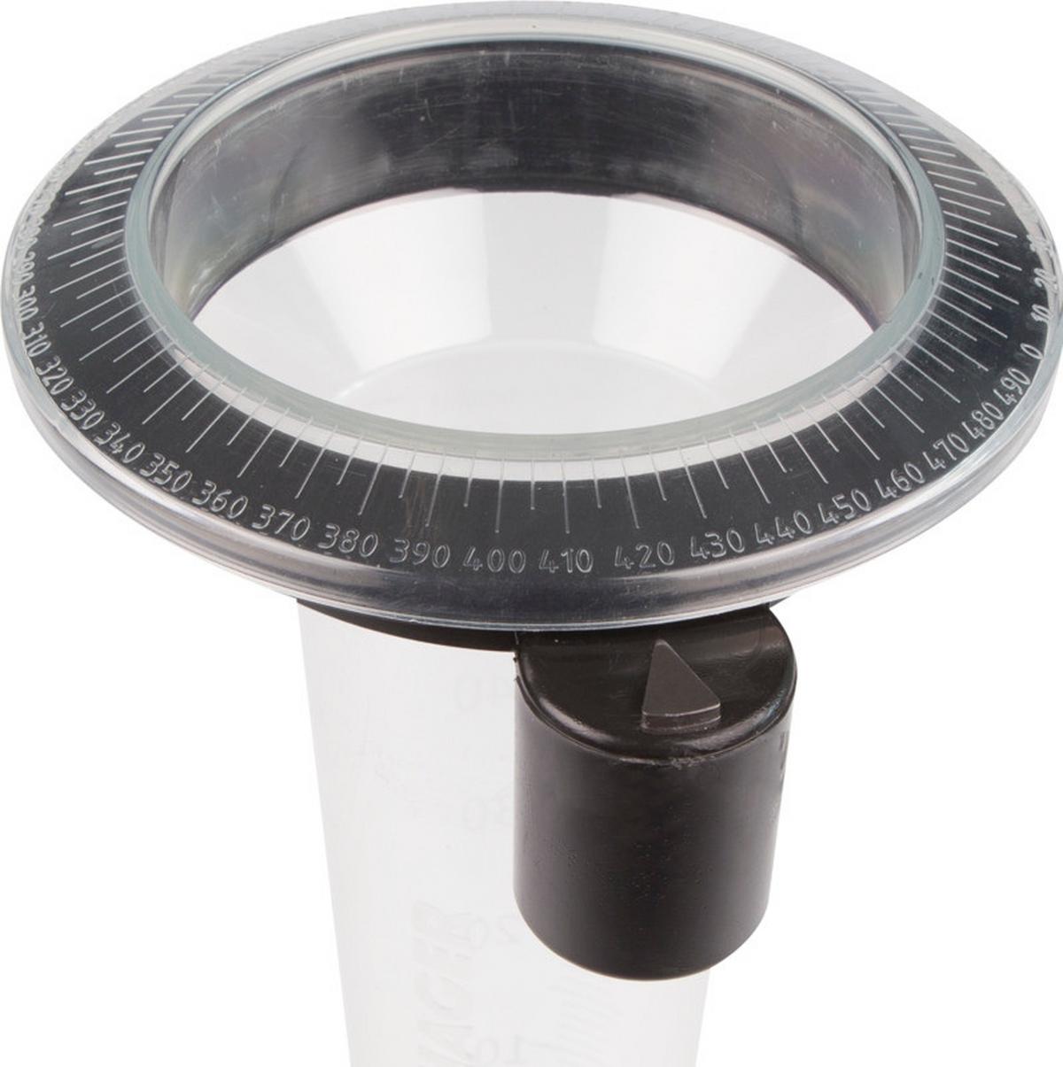 Regenmesser Memory L: 24 Cm - Transparent/Schwarz, Basics, Kunststoff (24cm)