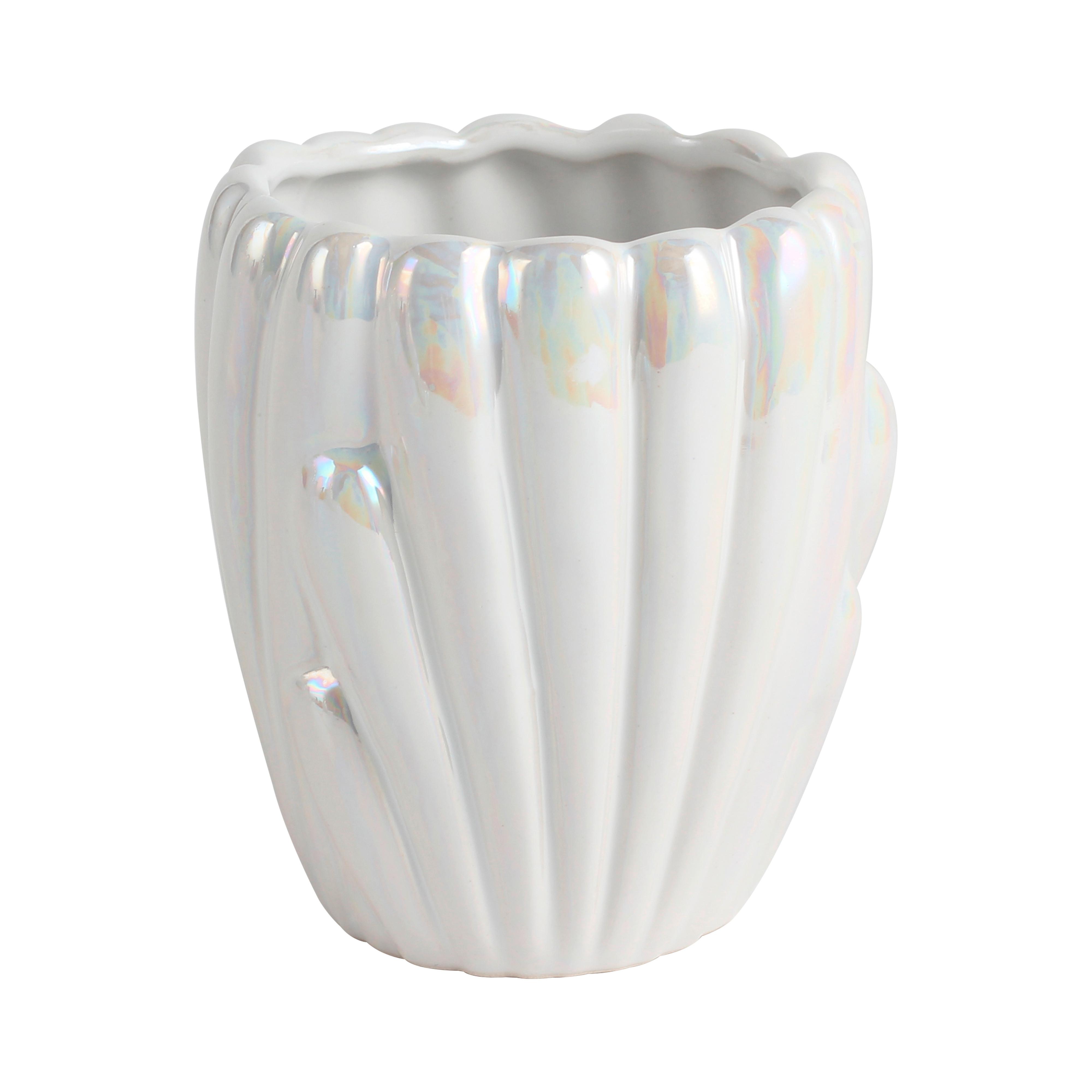 Pohár na zubné kefky ARIELLE - perleťová, Modern, keramika (9,2/9cm) - Mömax