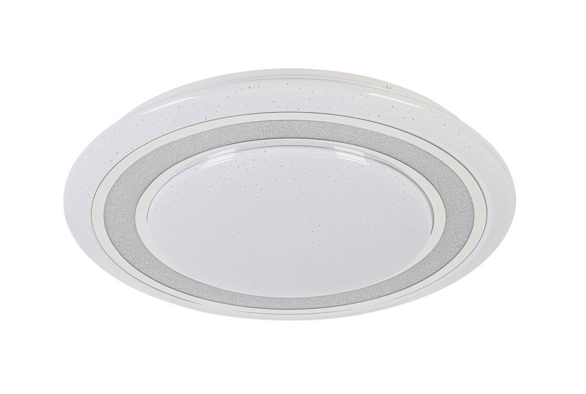 STROPNÍ LED SVÍTIDLO GIESBERT - bílá/barvy chromu, Moderní, kov/plast (55/8cm) - Premium Living