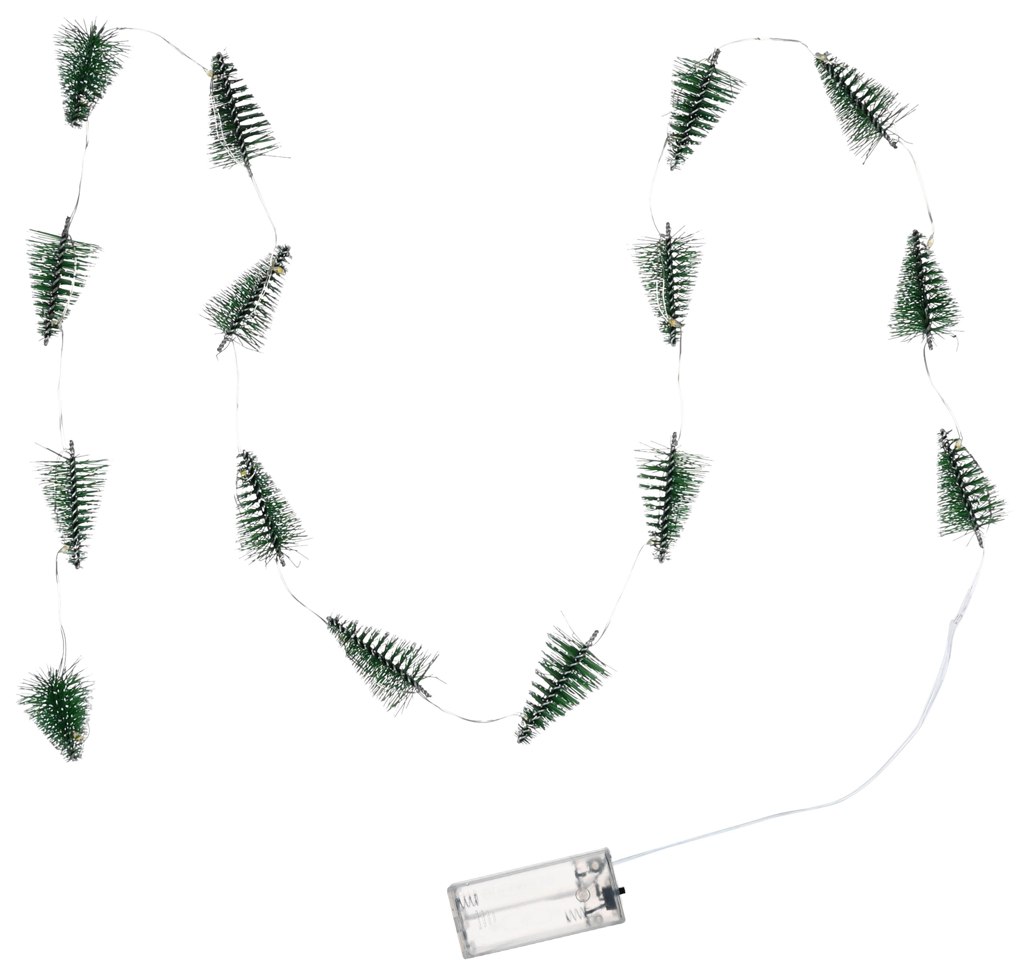 Svetelná reťaz D: 130 cm, zelená - zelená, Konventionell, kov/plast (130cm) - Mömax