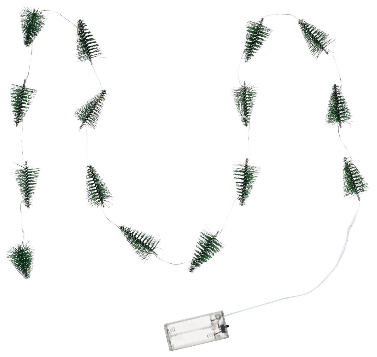 Svetelná reťaz D: 130 cm, zelená - zelená, Konventionell, kov/plast (130cm) - Mömax