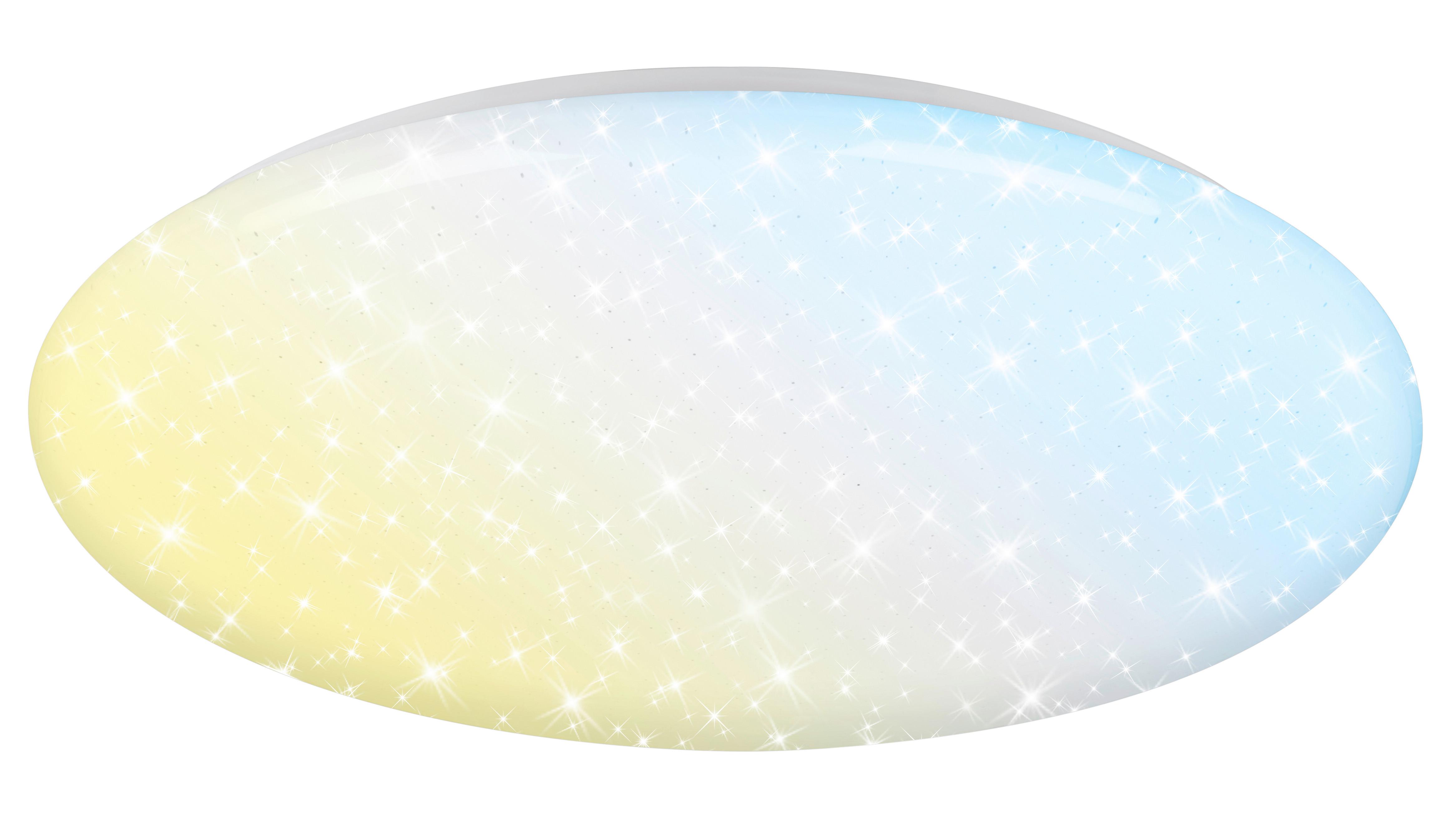 LED-Deckenleuchte Verb Weiß D: 56 cm - Weiß, Basics, Kunststoff/Metall (56/8.5cm)