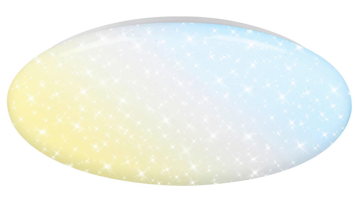 LED-Deckenleuchte Verb Weiß D: 56 cm - Weiß, Basics, Kunststoff/Metall (56/8.5cm)