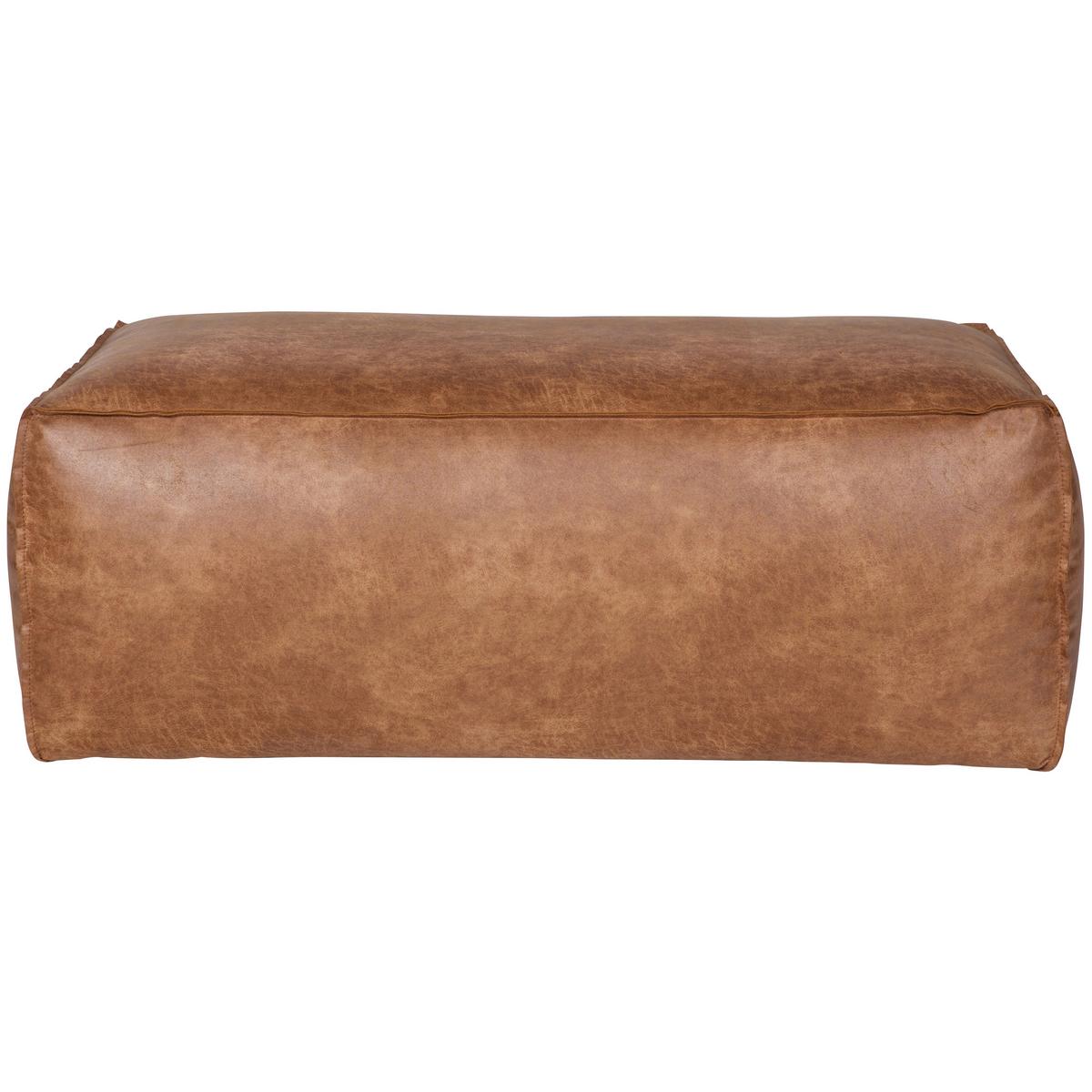 Hocker Rodeo Cognac B: 120cm - Cognac, Design, Leder (120/43/60cm) - Livetastic