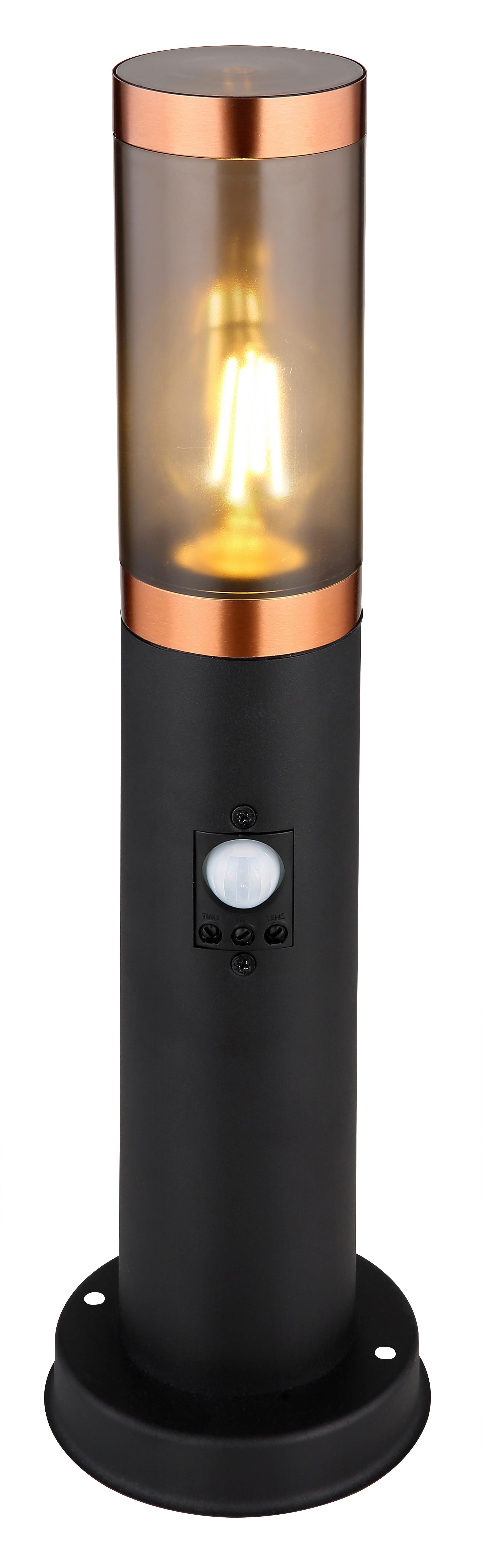 Außenleuchte 3158bcs - Schwarz/Grau, Design, Kunststoff/Metall (12,7/45cm) - Globo