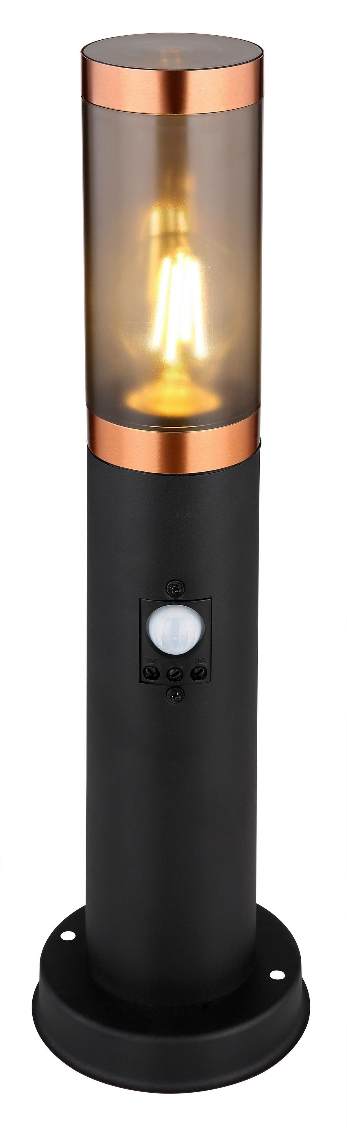 Außenleuchte 3158bcs - Schwarz/Grau, Design, Kunststoff/Metall (12,7/45cm) - Globo