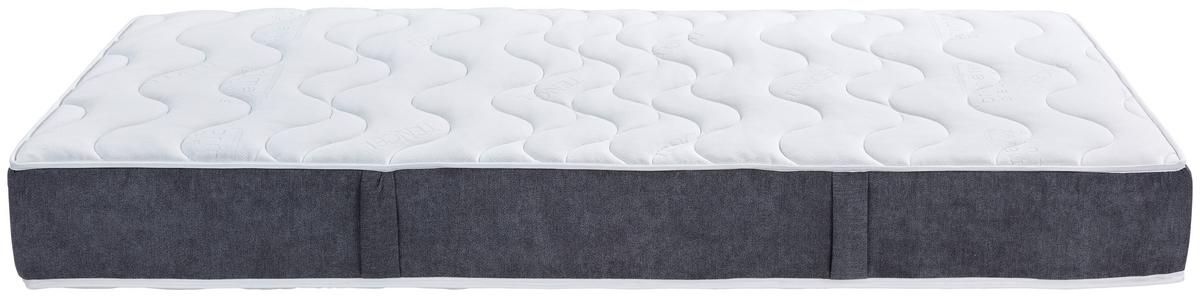 Taschenfederkernmatratze Timber, 140x200cm Mittelfest - Weiß, Textil (140/200cm) - Primatex